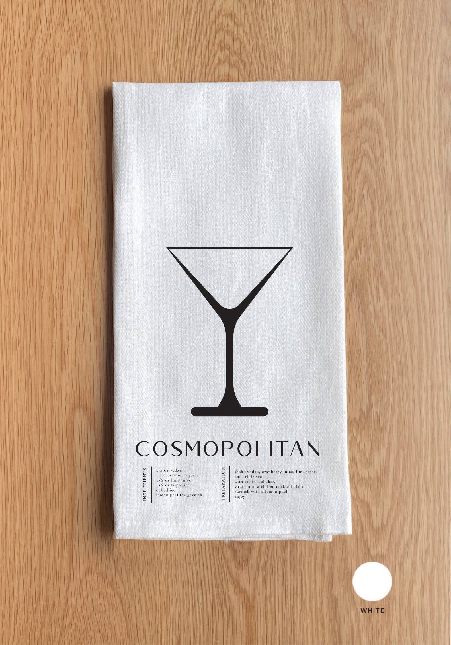 Cosmopolitan White Kitchen Towel