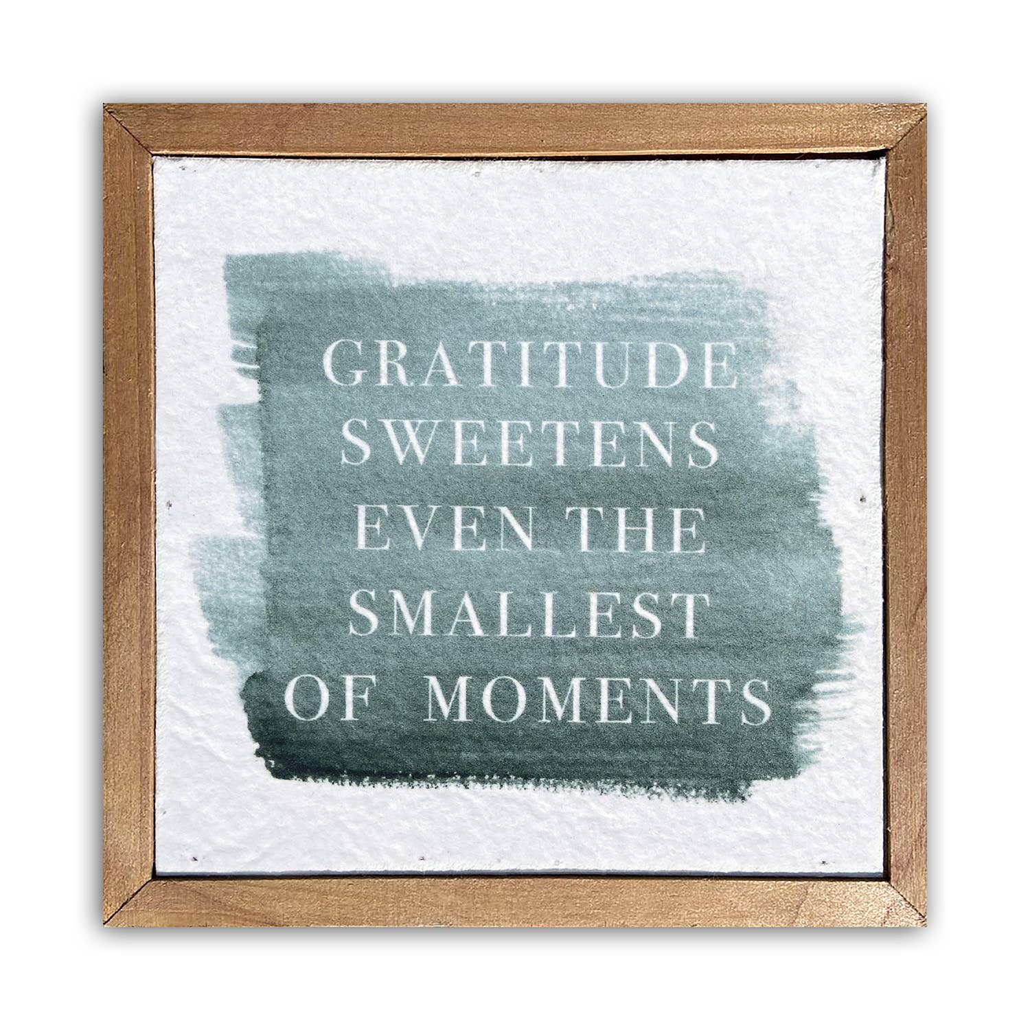 Gratitude 6x6 Pulp Paper Wall Decor