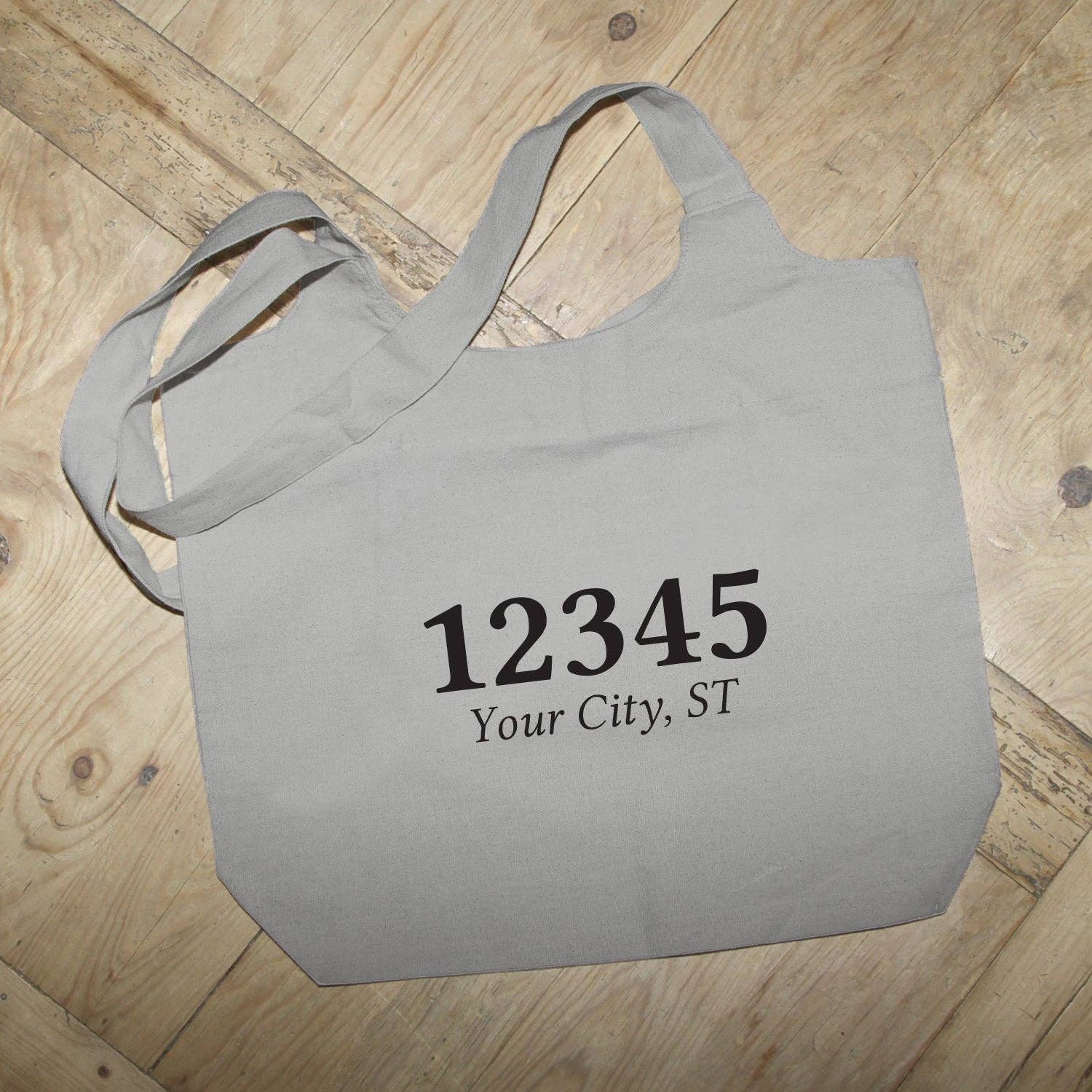 Custom ZIP Code Personalizable Tote Bag