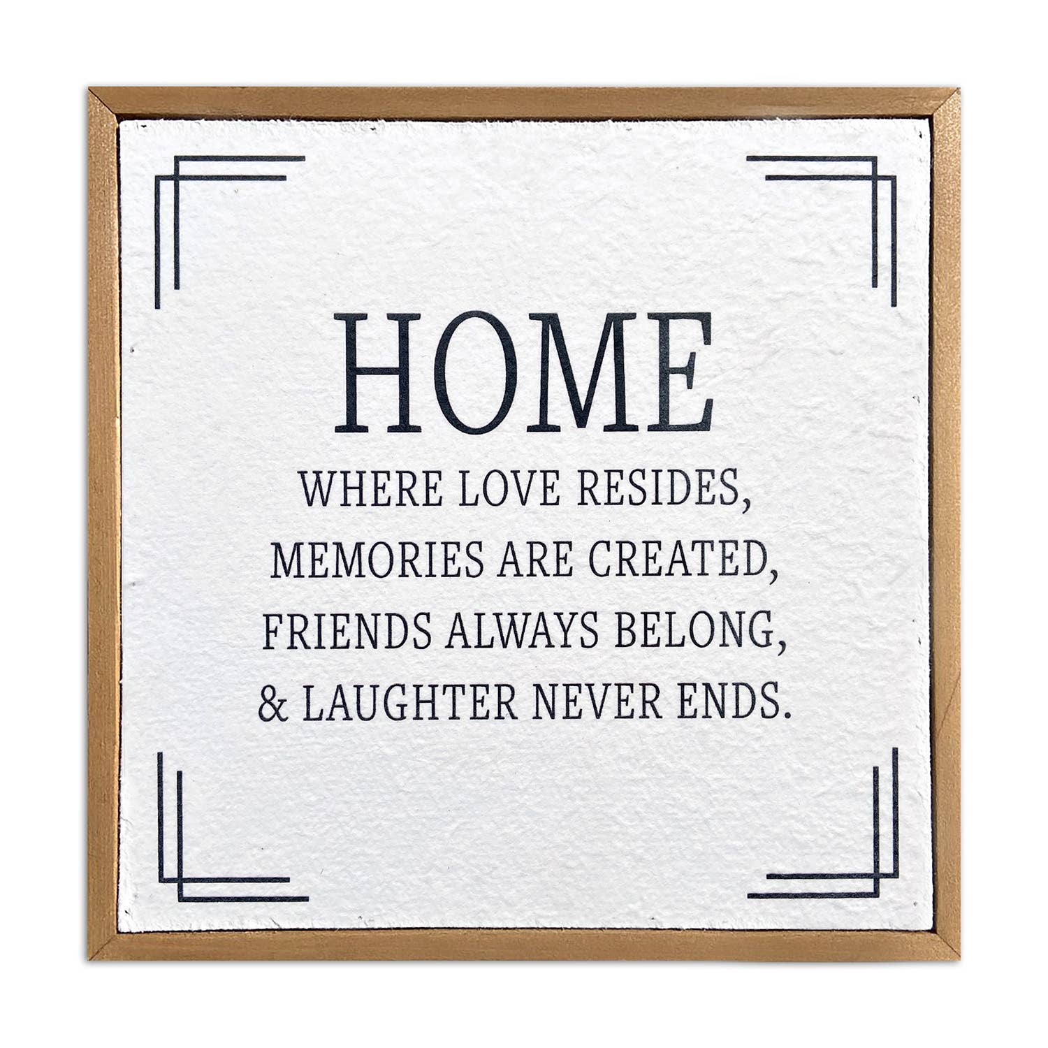 Home where love resides 10x10 Pulp Paper Wall Decor