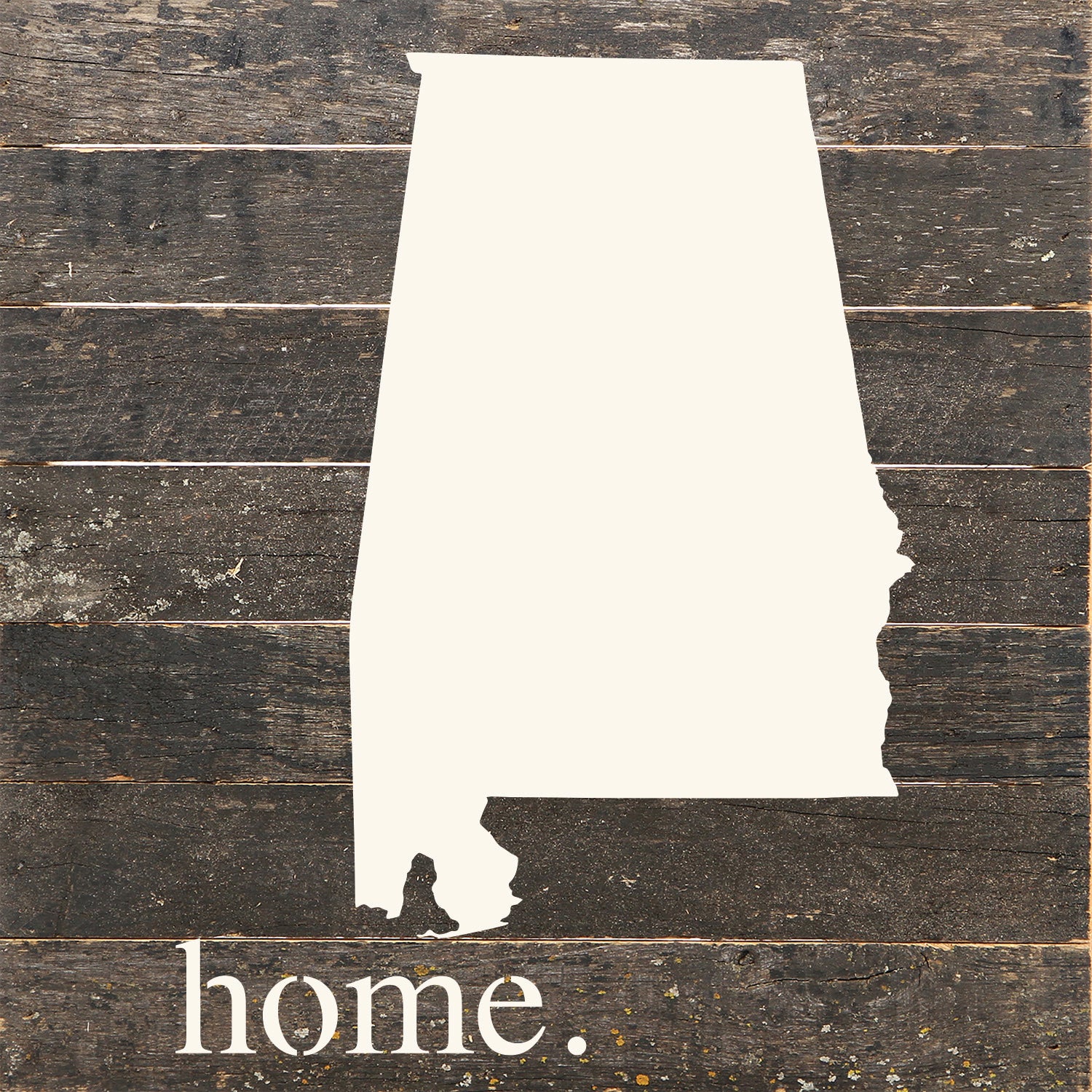 ALABAMA ~ ROLL TIDE / 10"x10" Reclaimed Wood Sign