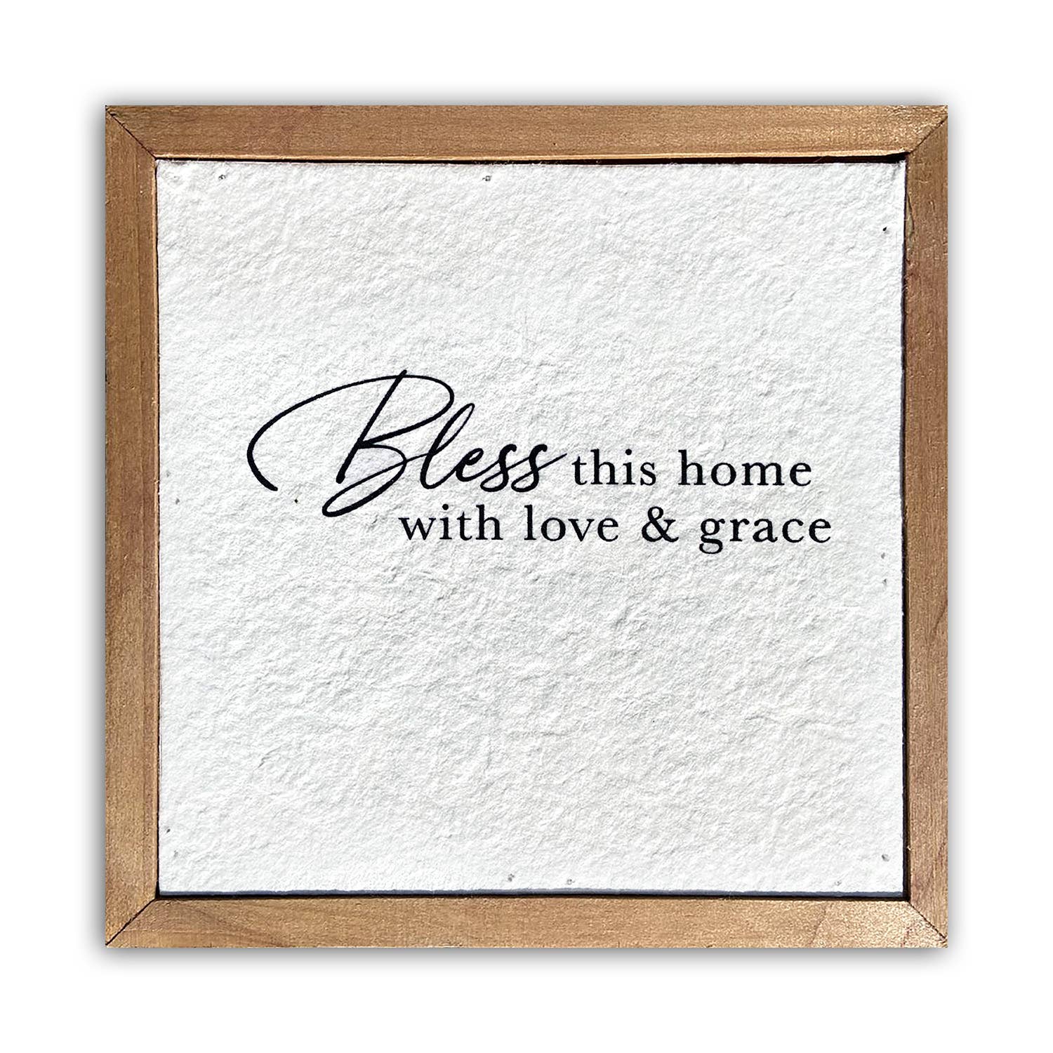 Bless this home with love… / 6x6 Pulp Paper Wall Décor