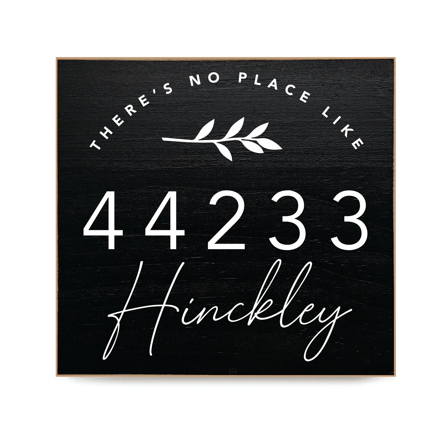 Personalized There's No Place Like Home Decorative Wooden Block