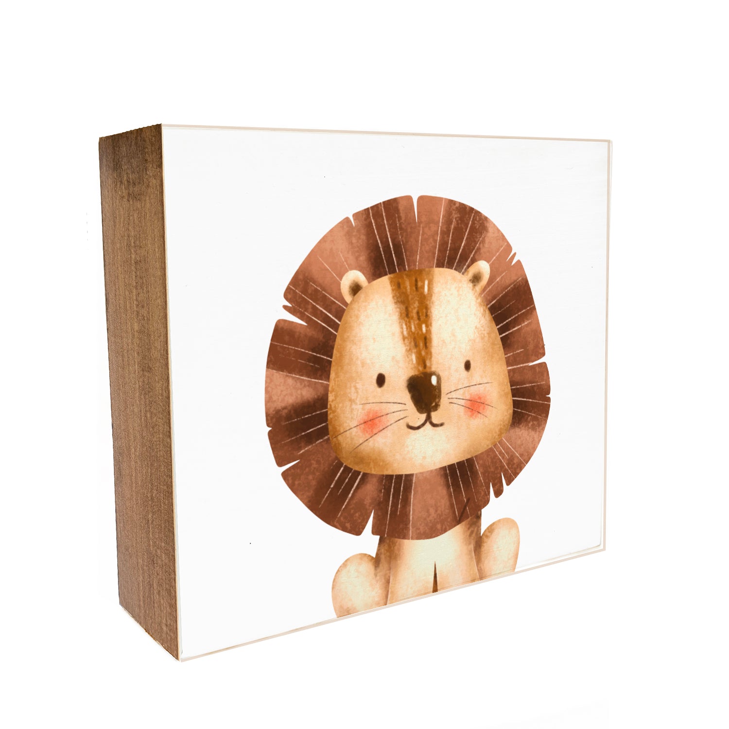 Lion Kids Decorative Wooden Block