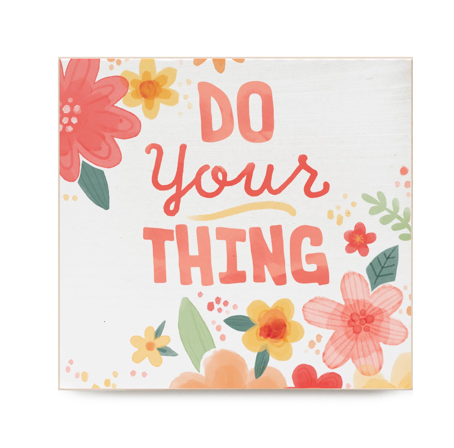 Do Your Thing Kids Decorative Wooden Block