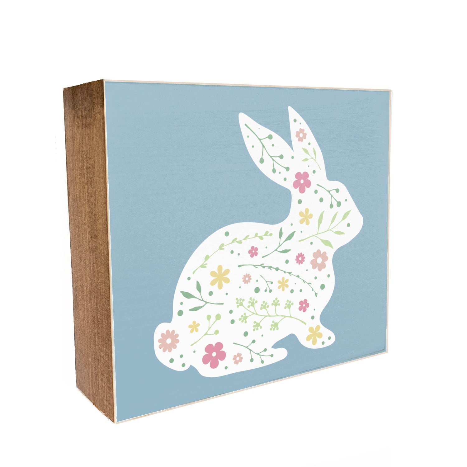 Easter Bunny Decorative Wood Block