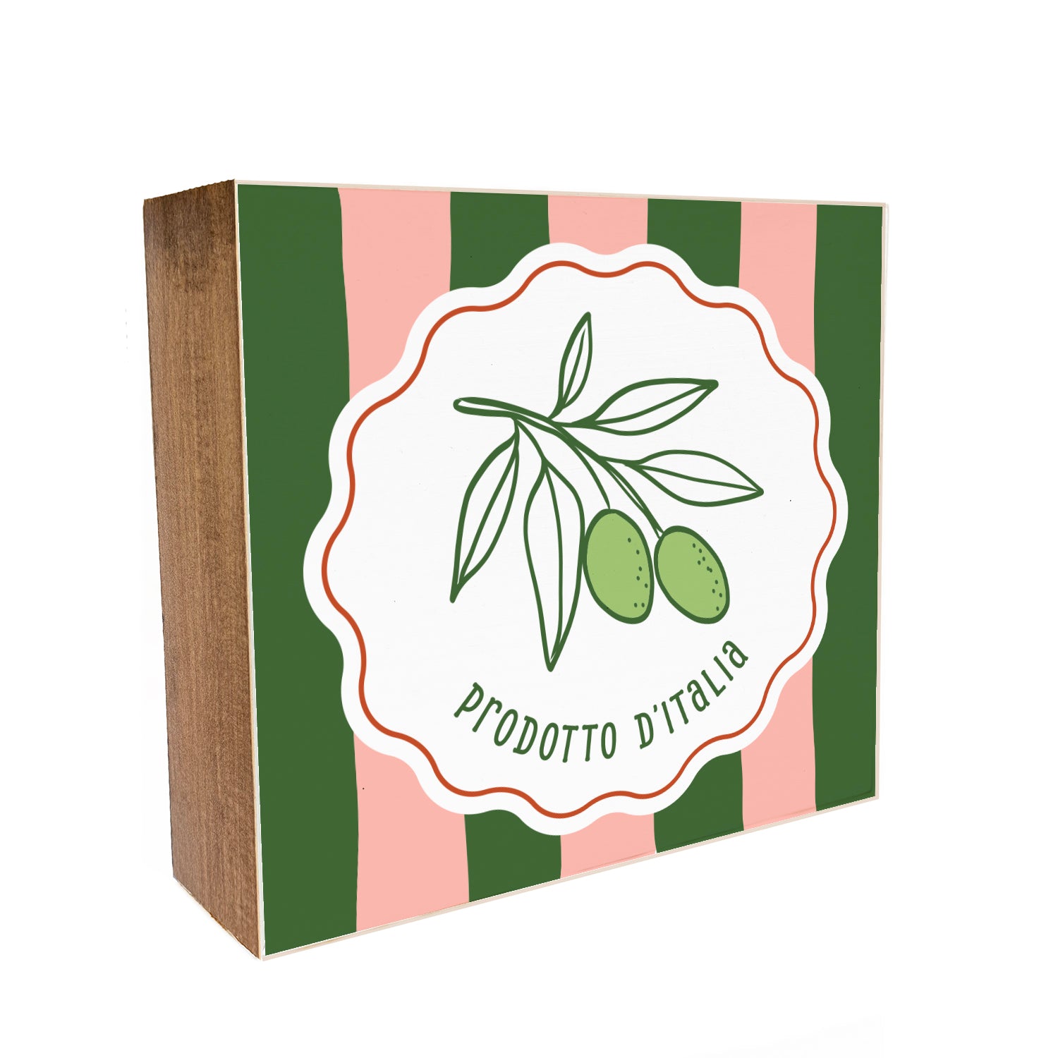 Italia Prodotto D'Italia Decorative Wooden Block