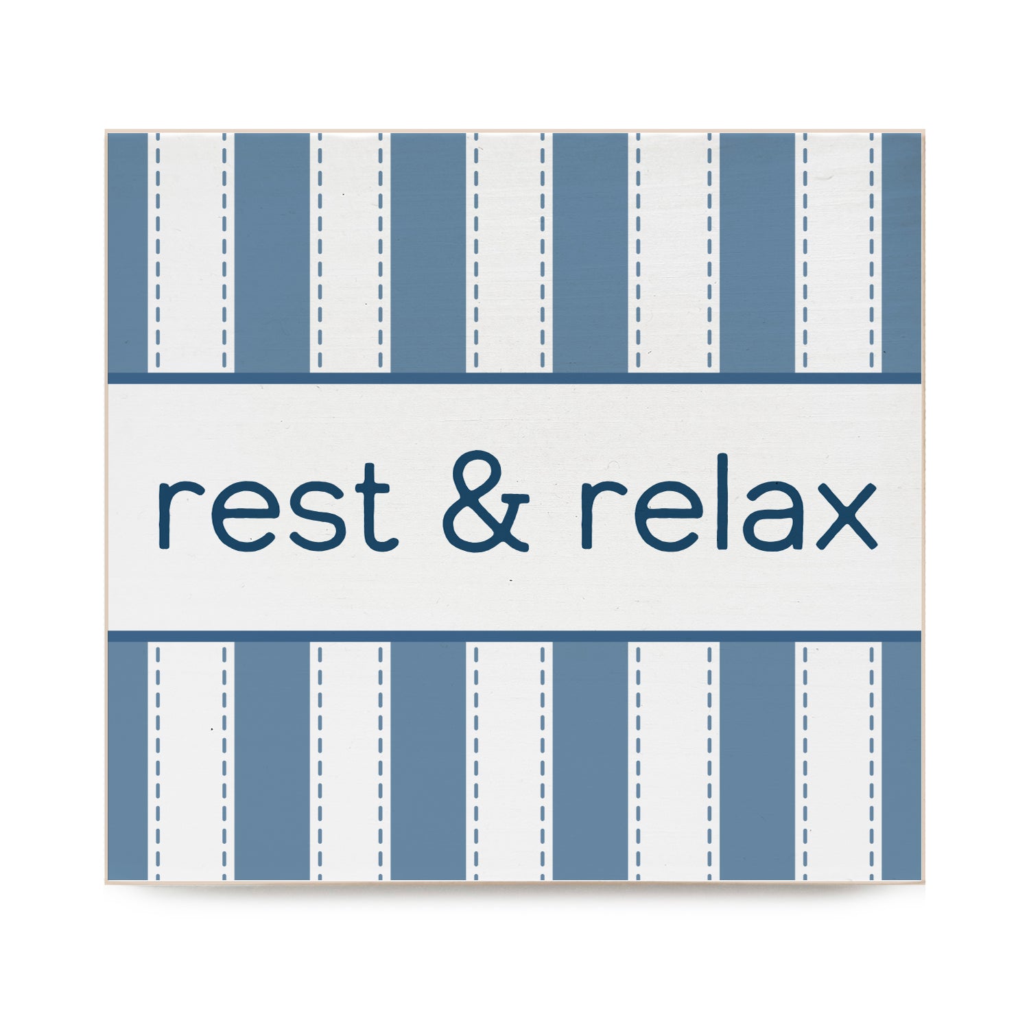 Rest & Relax Decorative Wooden Block