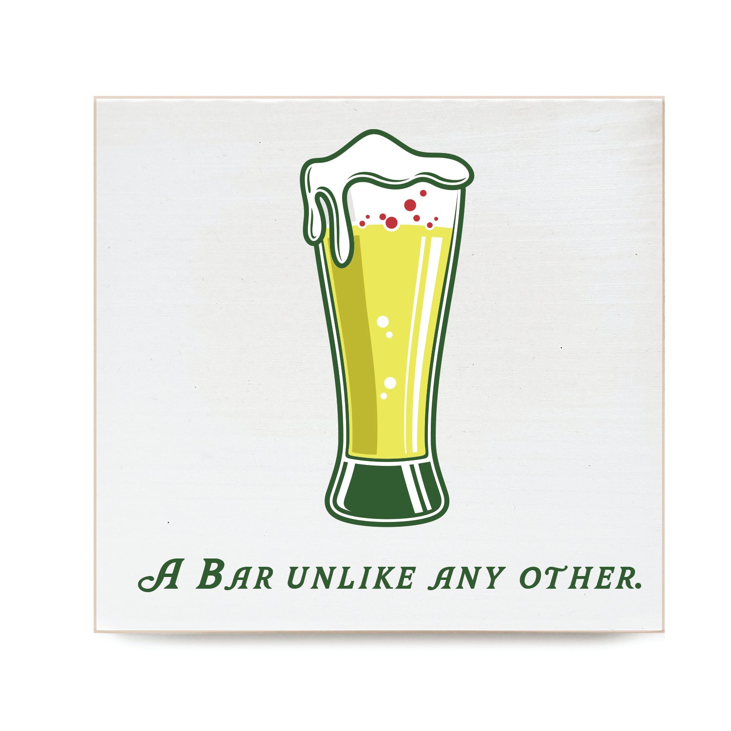 A Bar Unlike Any Other Decorative Wooden Block