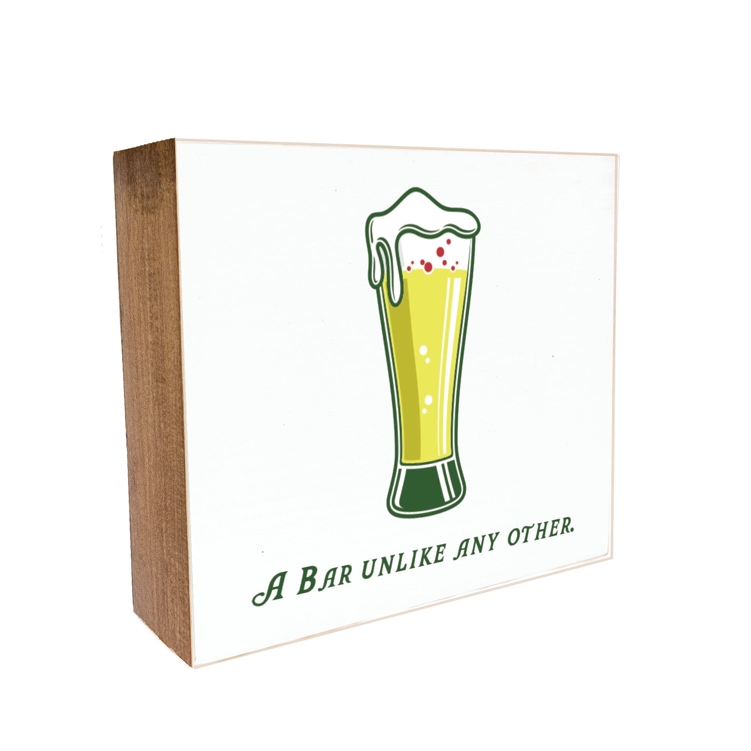 A Bar Unlike Any Other Decorative Wooden Block
