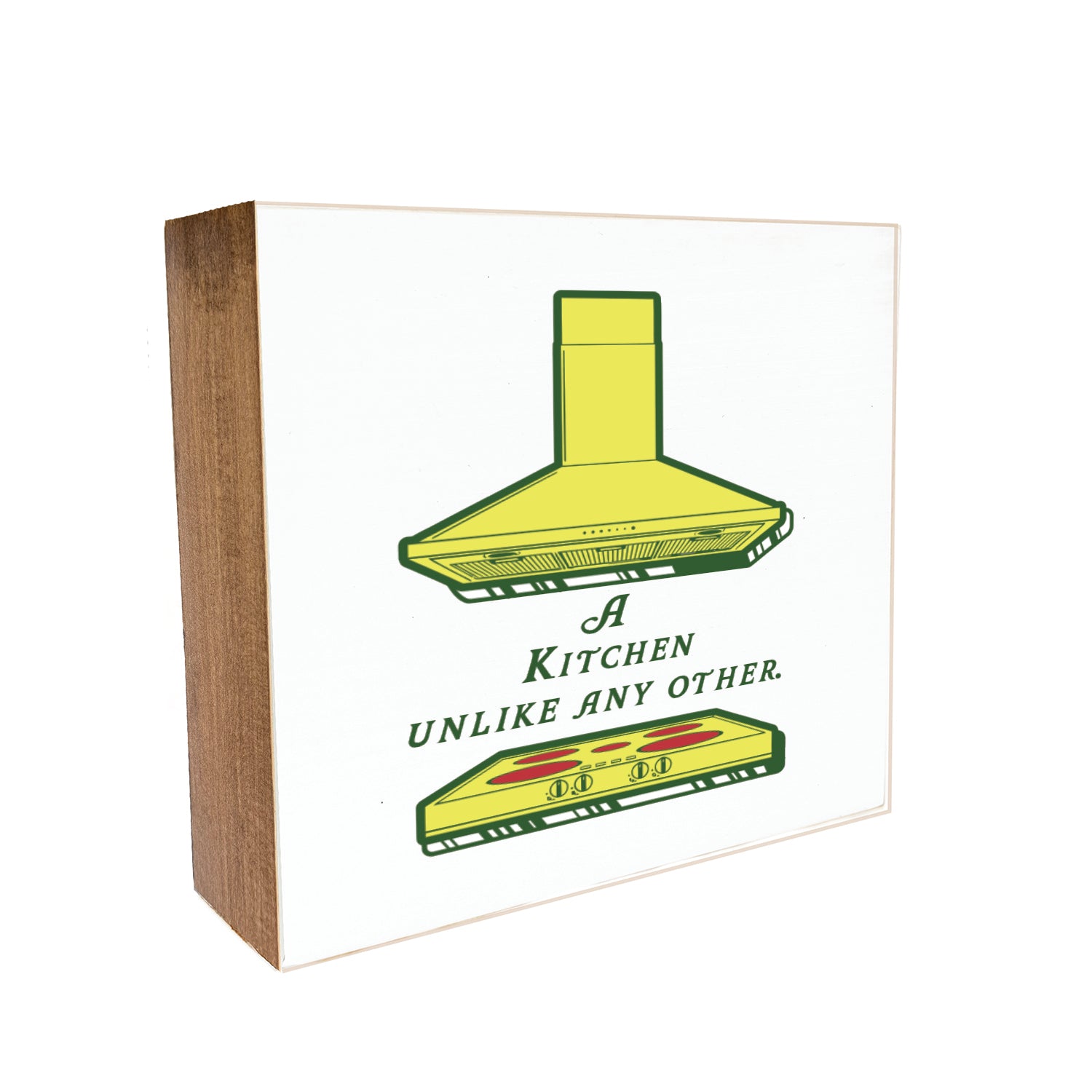 A Kitchen Unlike Any Other Decorative Wooden Block