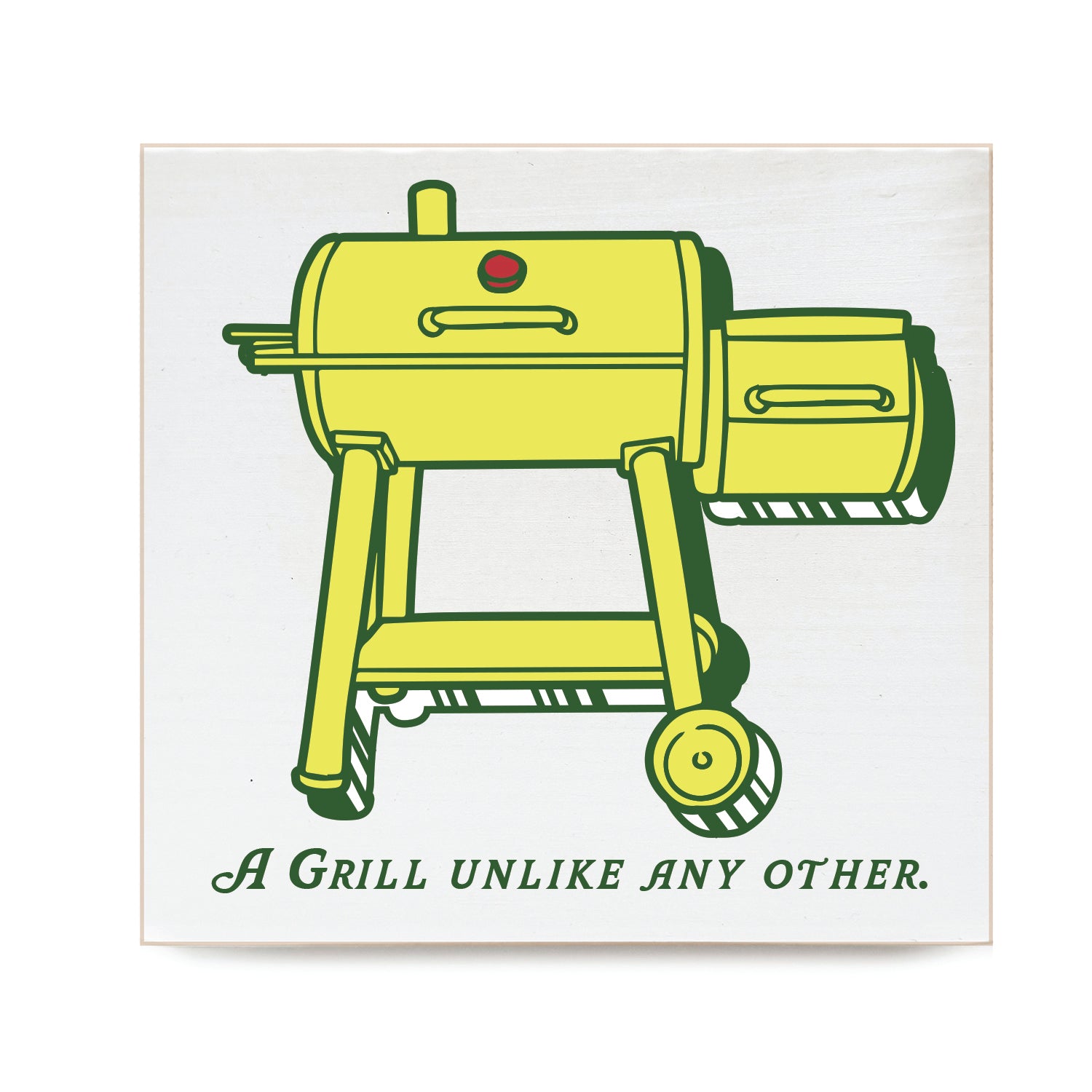 A Grill Unlike Any Other Decorative Wooden Block