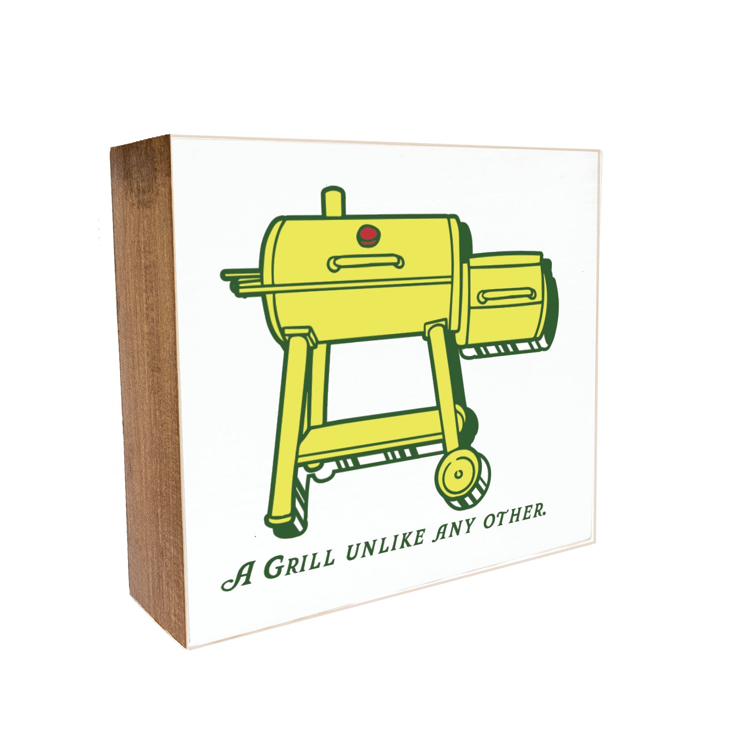 A Grill Unlike Any Other Decorative Wooden Block