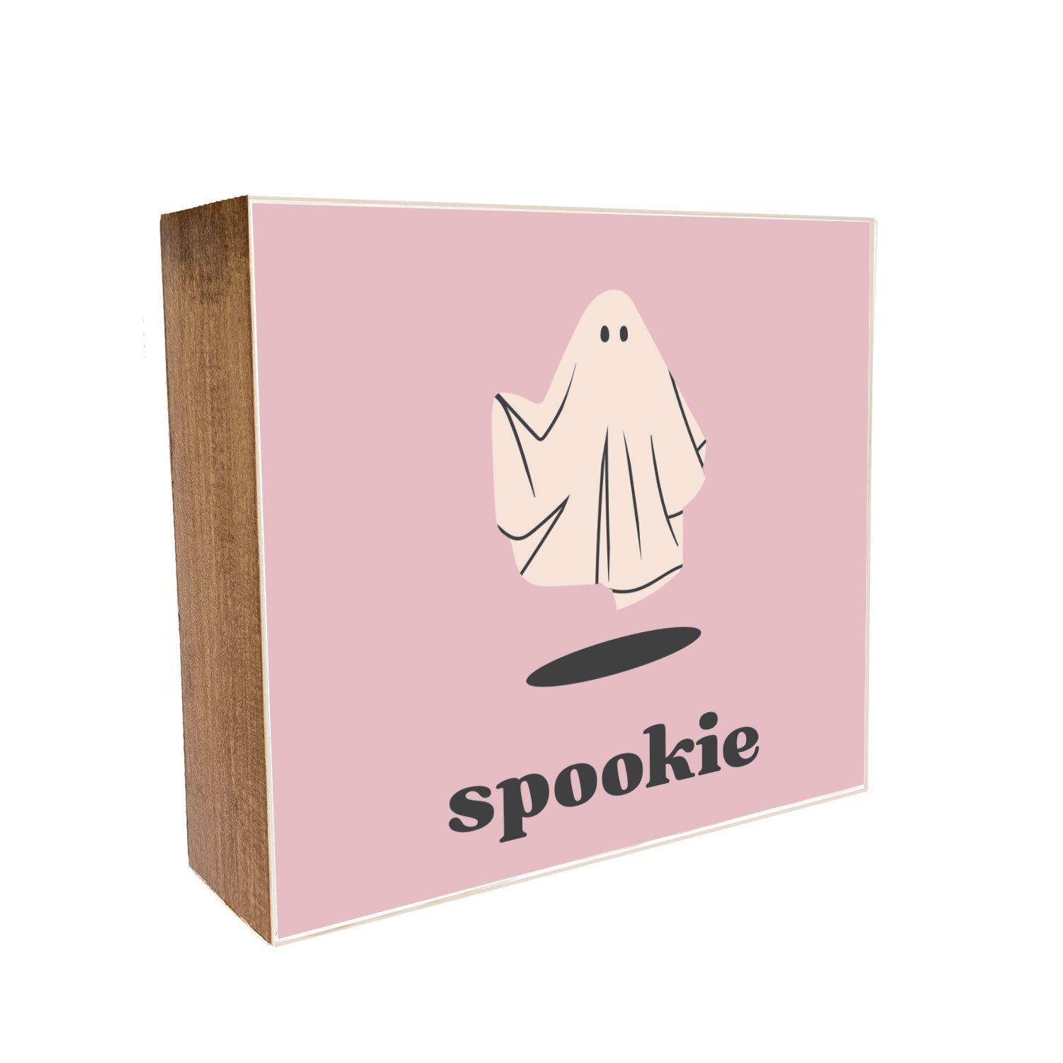 Spookie Decorative Wooden Block