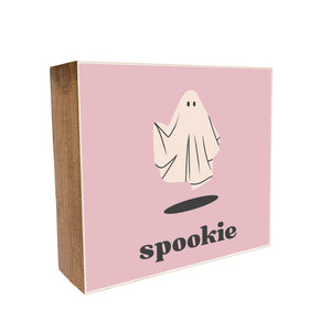 Spookie Decorative Wooden Block