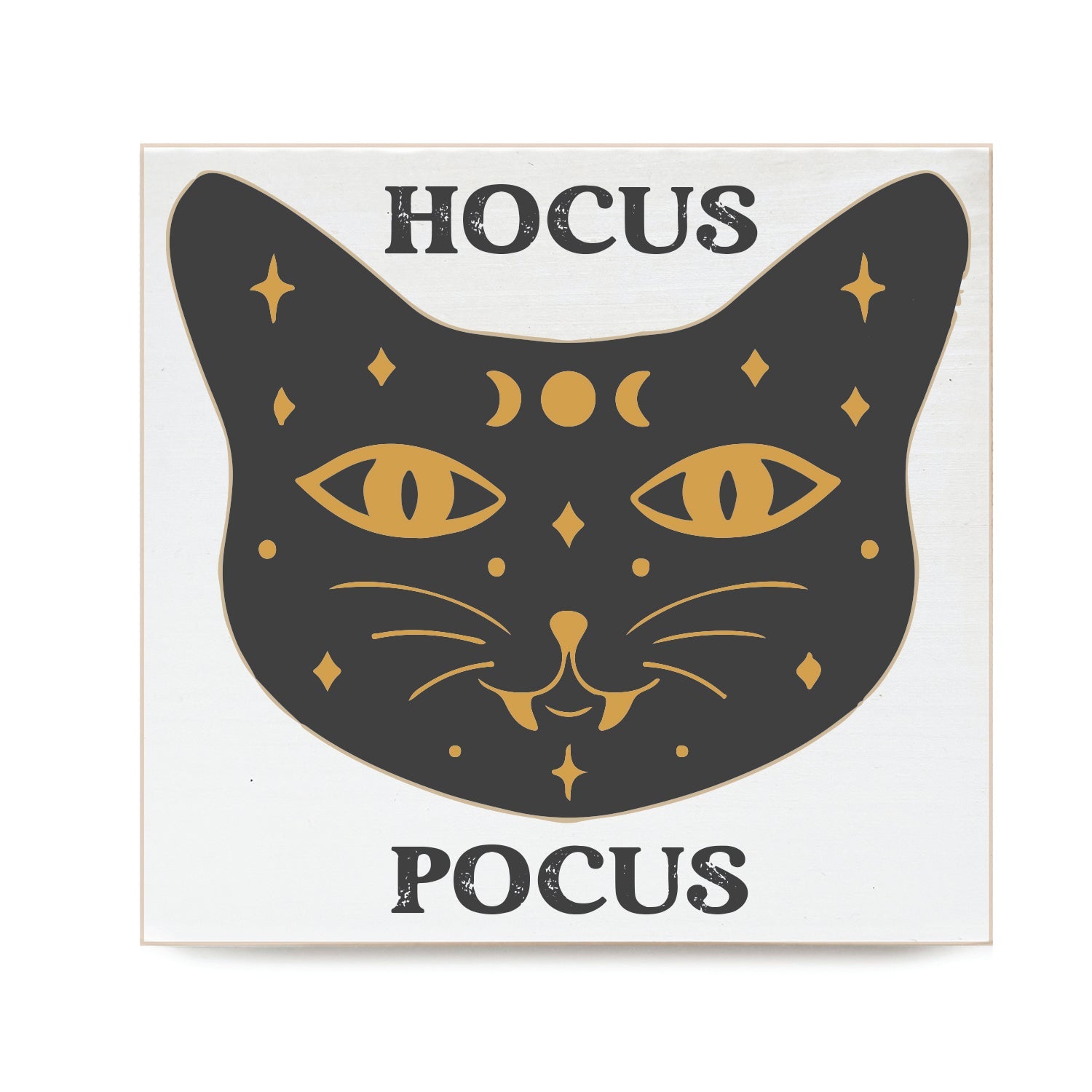 Hocus Pocus Decorative Wooden Block