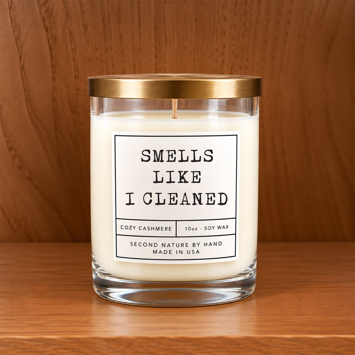 Smells like I cleaned 10oz Cozy Cashmere Candle