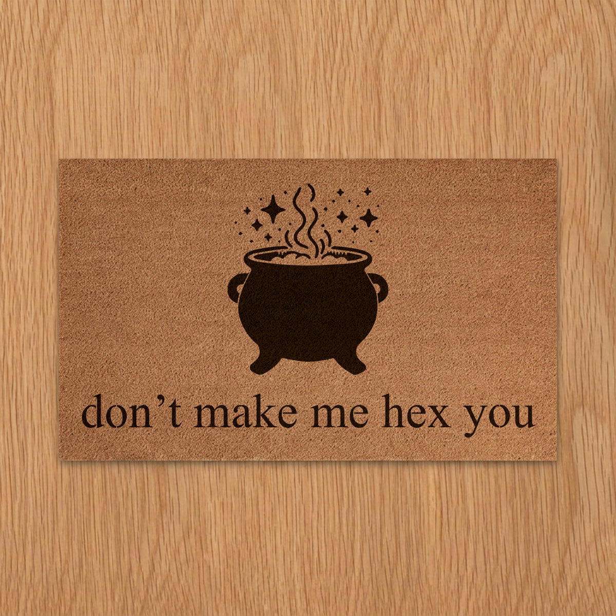 Don't Make Me Hex You Halloween Doormat