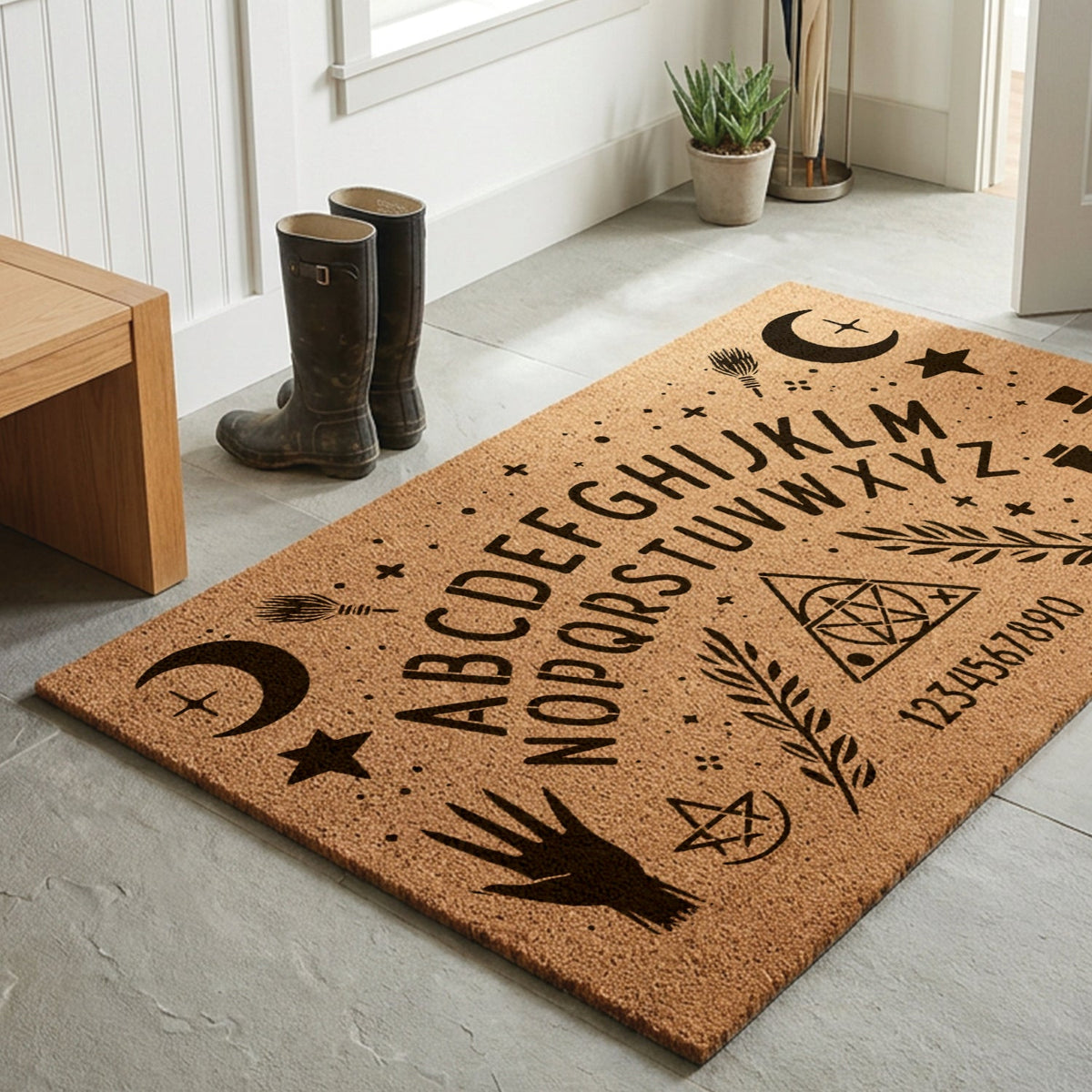 Ouija Board Halloween Doormat