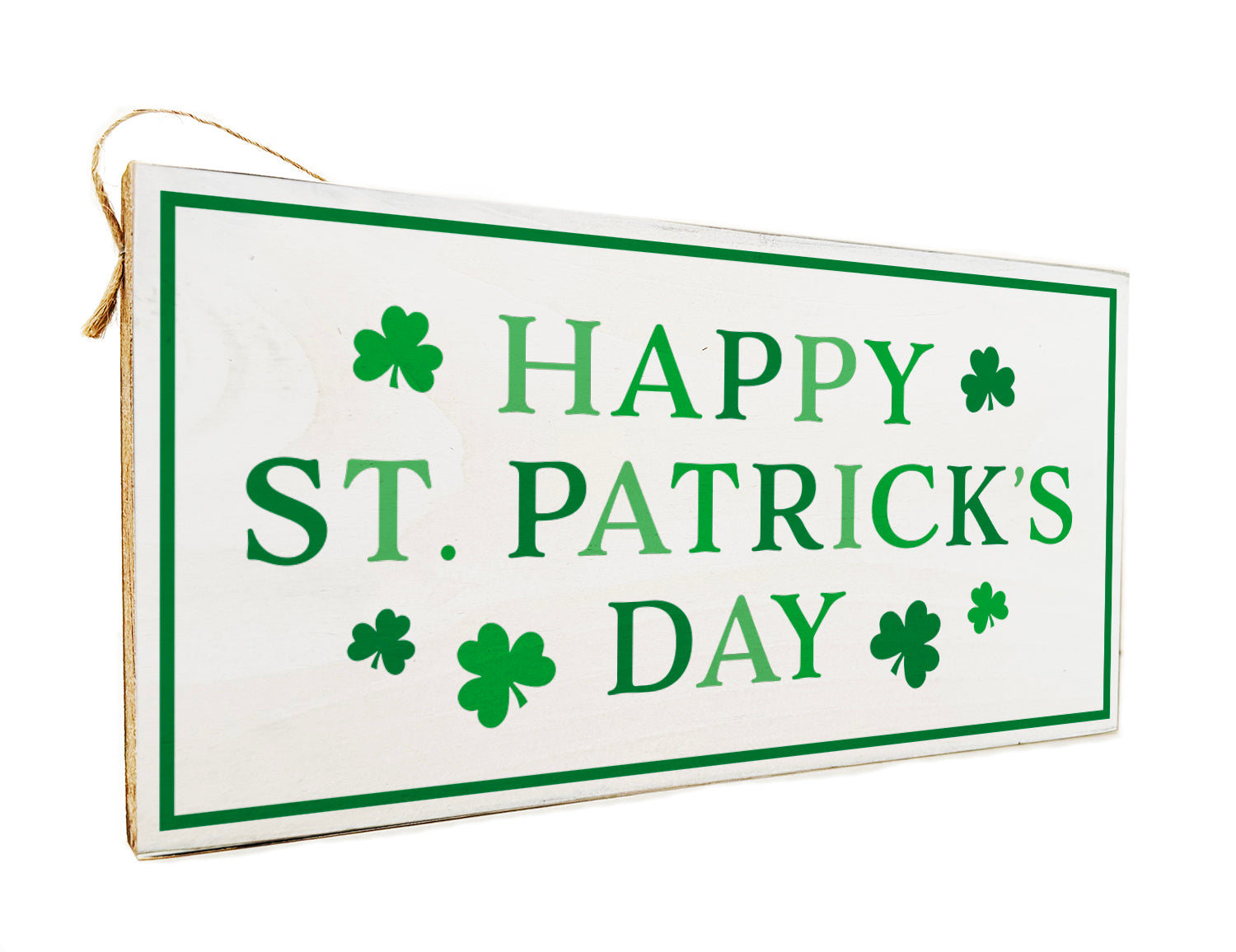 Happy St. Patricks Day Wooden Door Hang