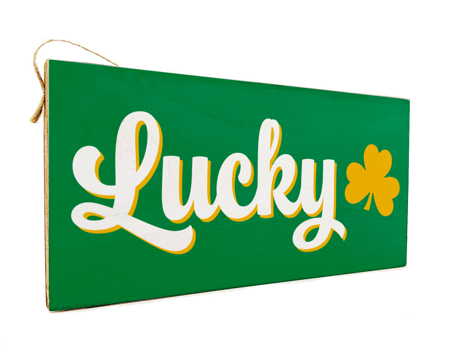 Lucky Wooden Door Hang