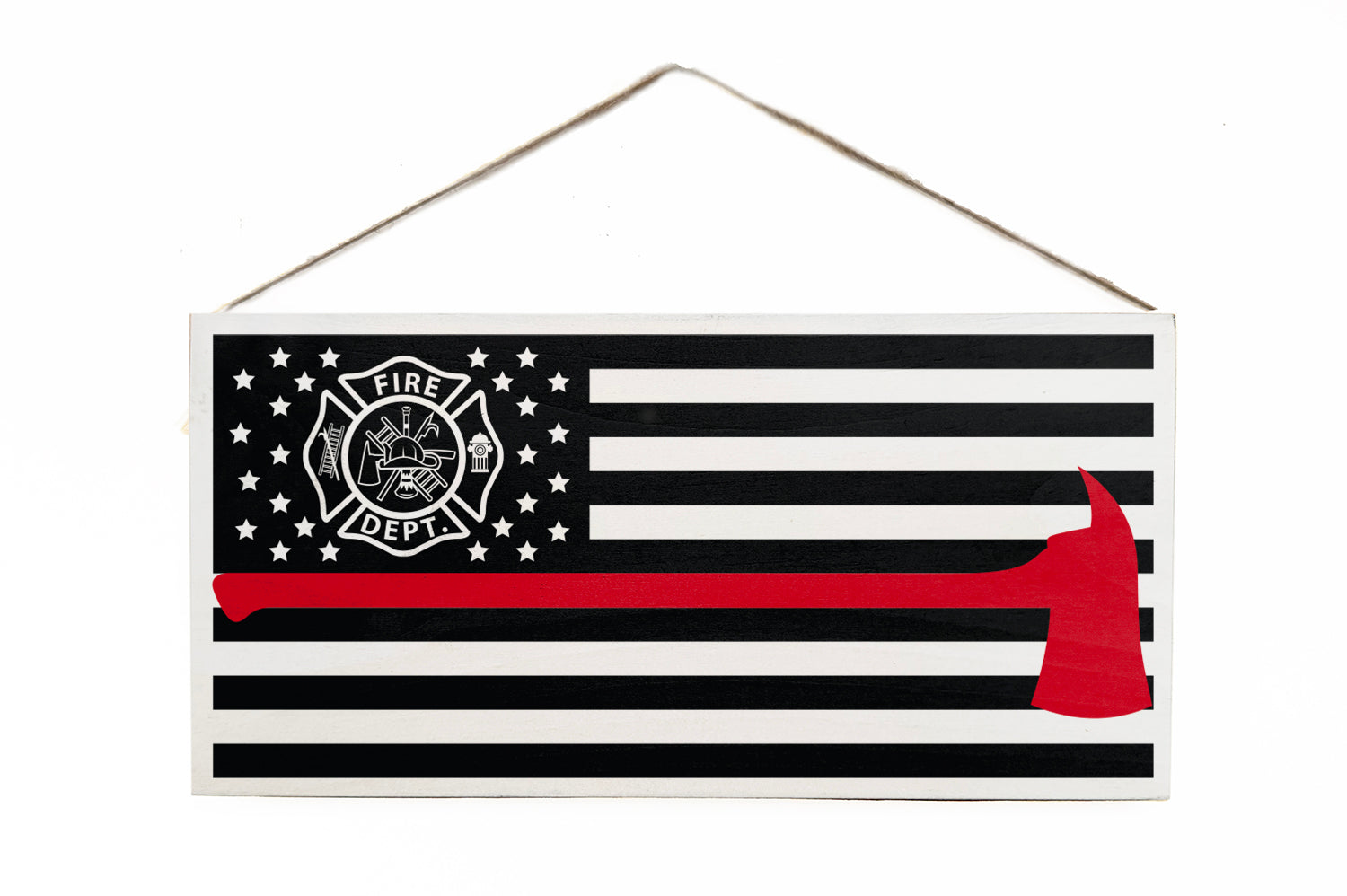 Fire Department Wooden Door Hang