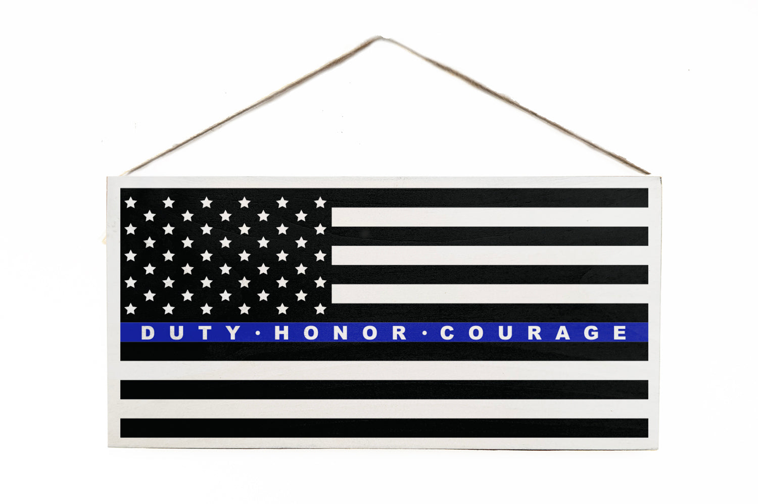 Police Wooden Door Hang