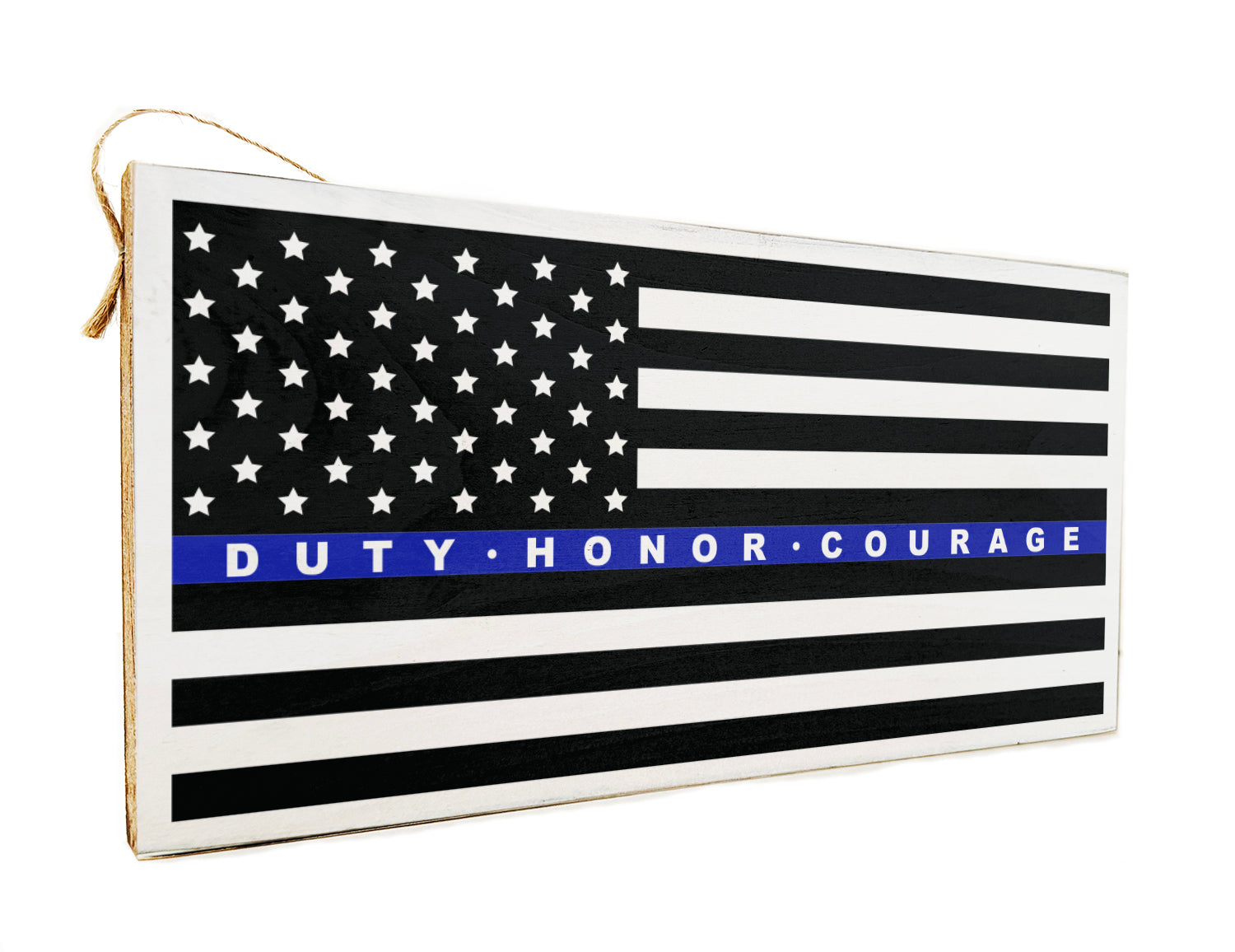 Police Wooden Door Hang