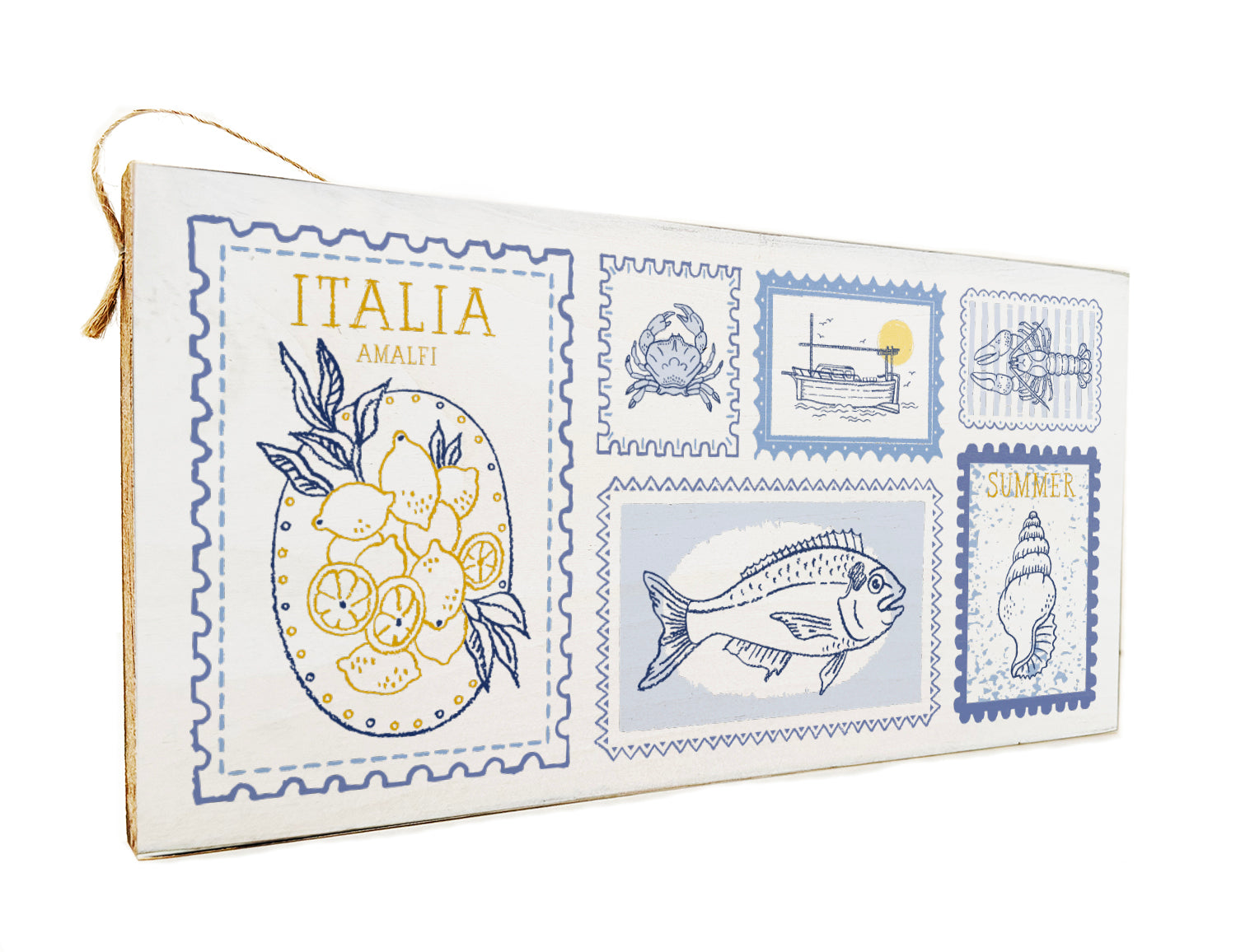 Italia Postage Stamps Door Hang