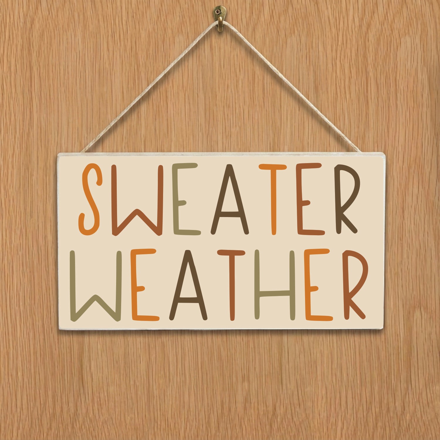 Sweater Weather Fall Door Hang