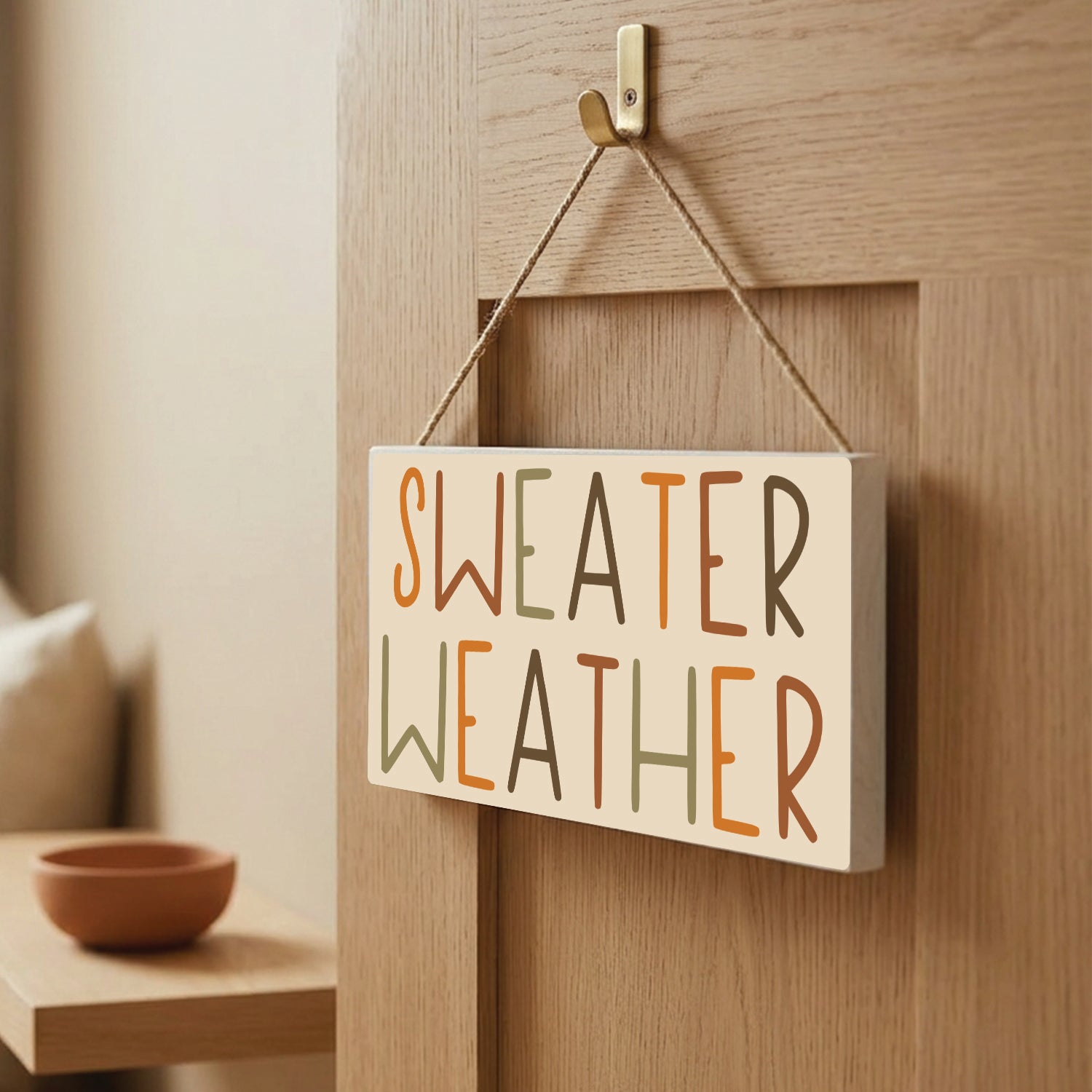 Sweater Weather Fall Door Hang