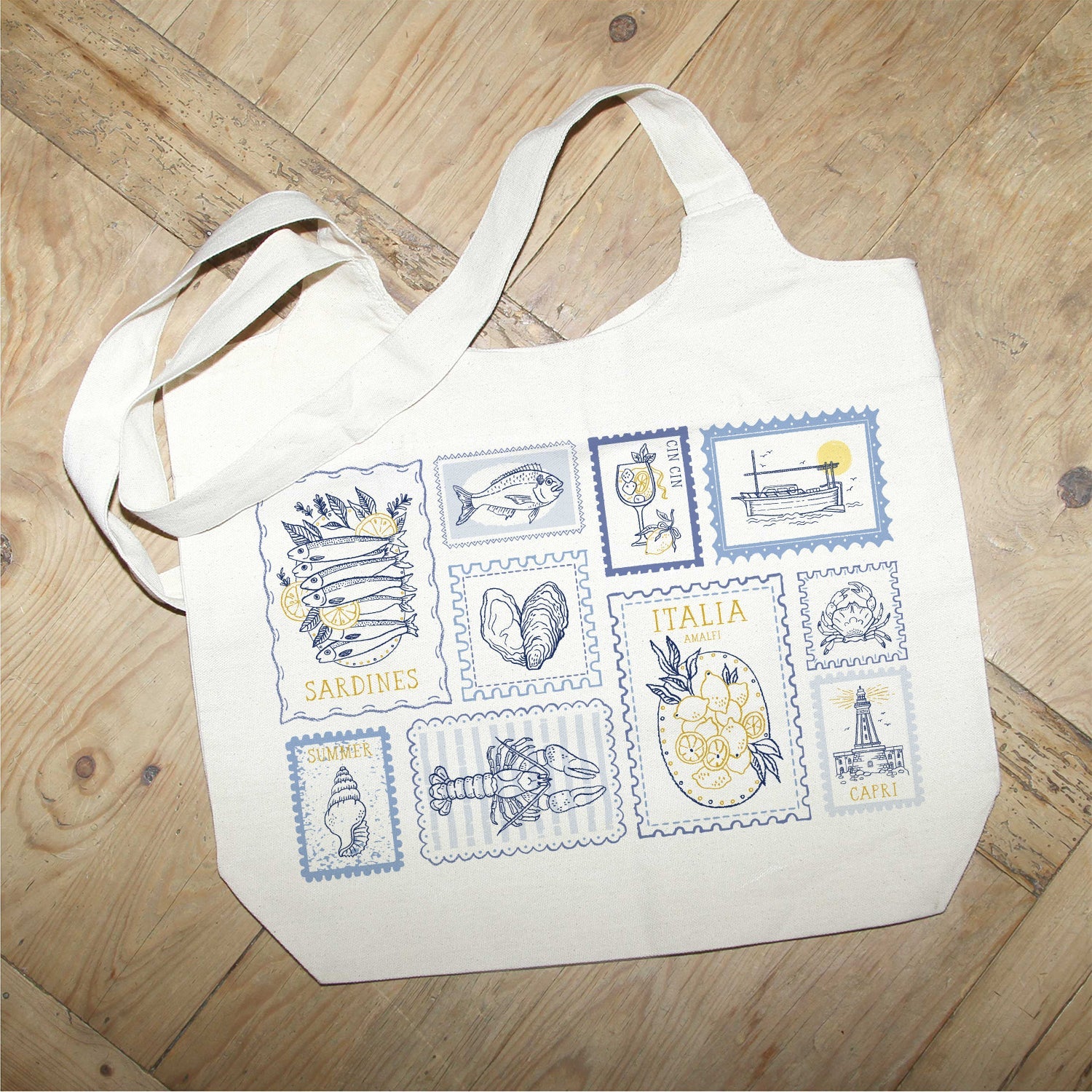 Italia MS Natural Tote Bag