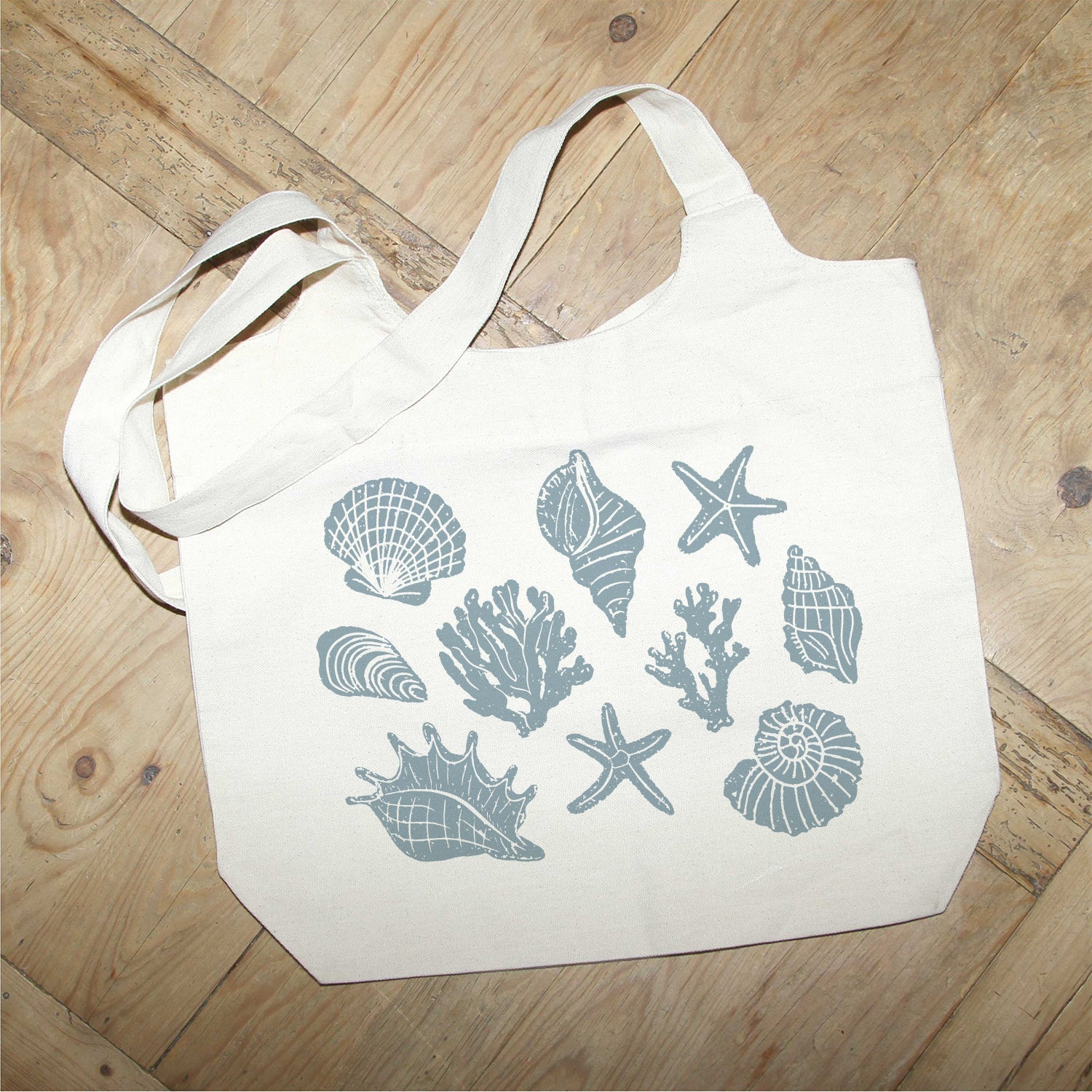 Shells MS Natural Tote Bag
