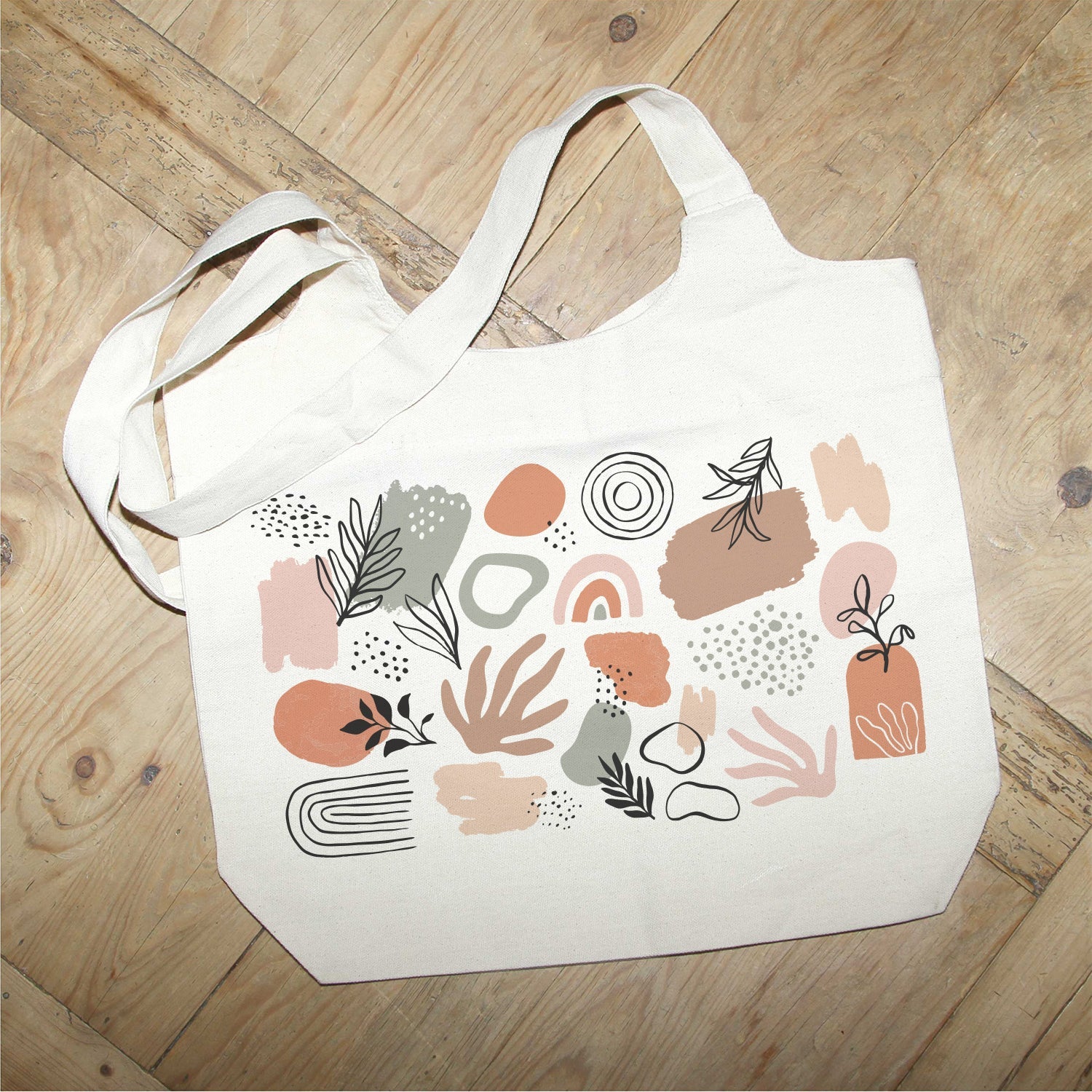 Leaf MS Natural Tote Bag