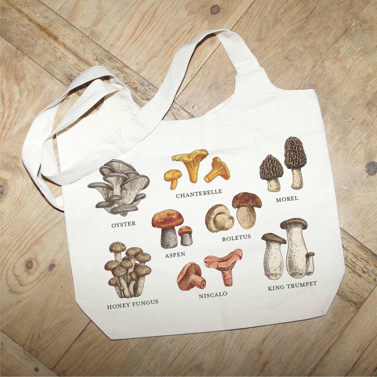 Mushroom MS Natural Tote Bag