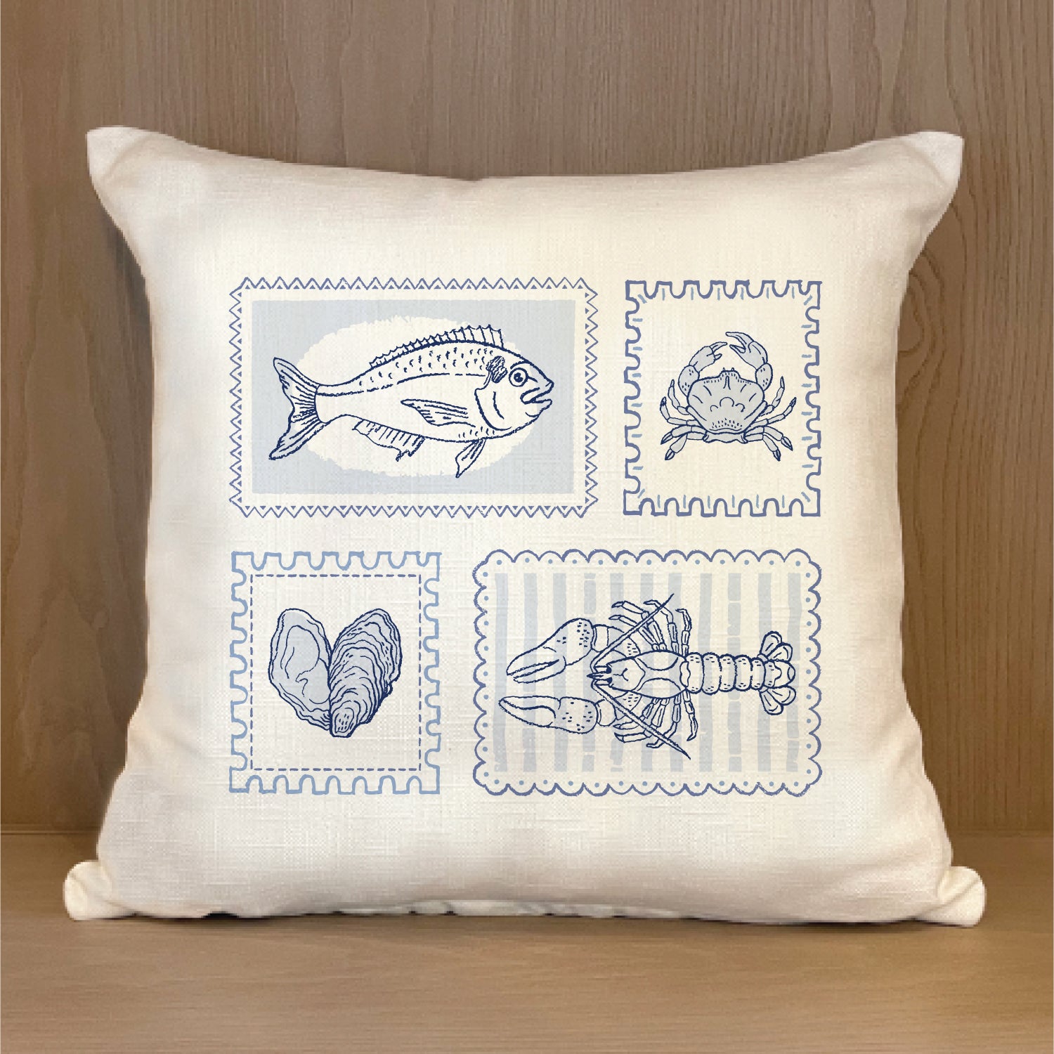 Italia Postage Stamps Pillow Shell