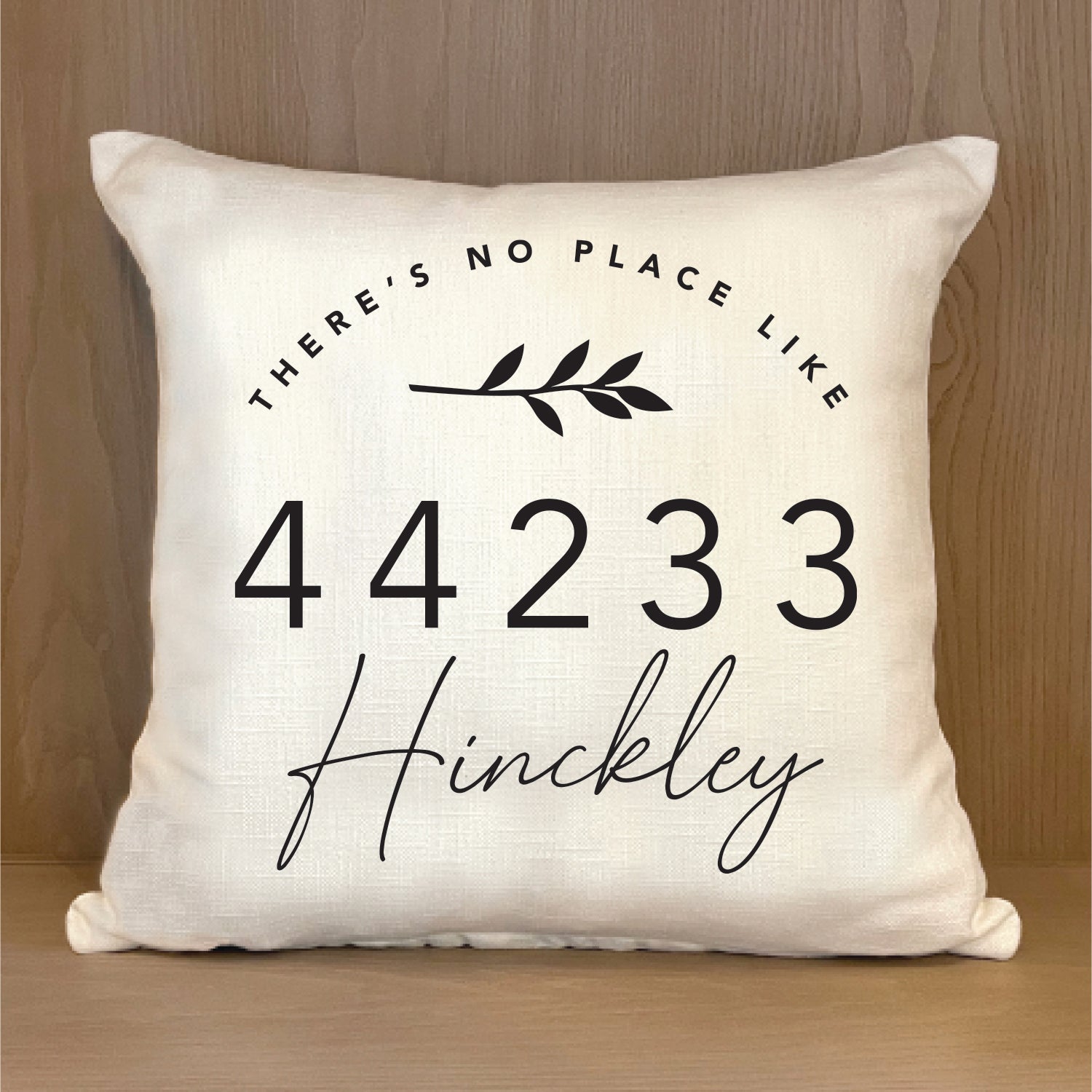 Personalized There's No Place Like Home Pillow Cover