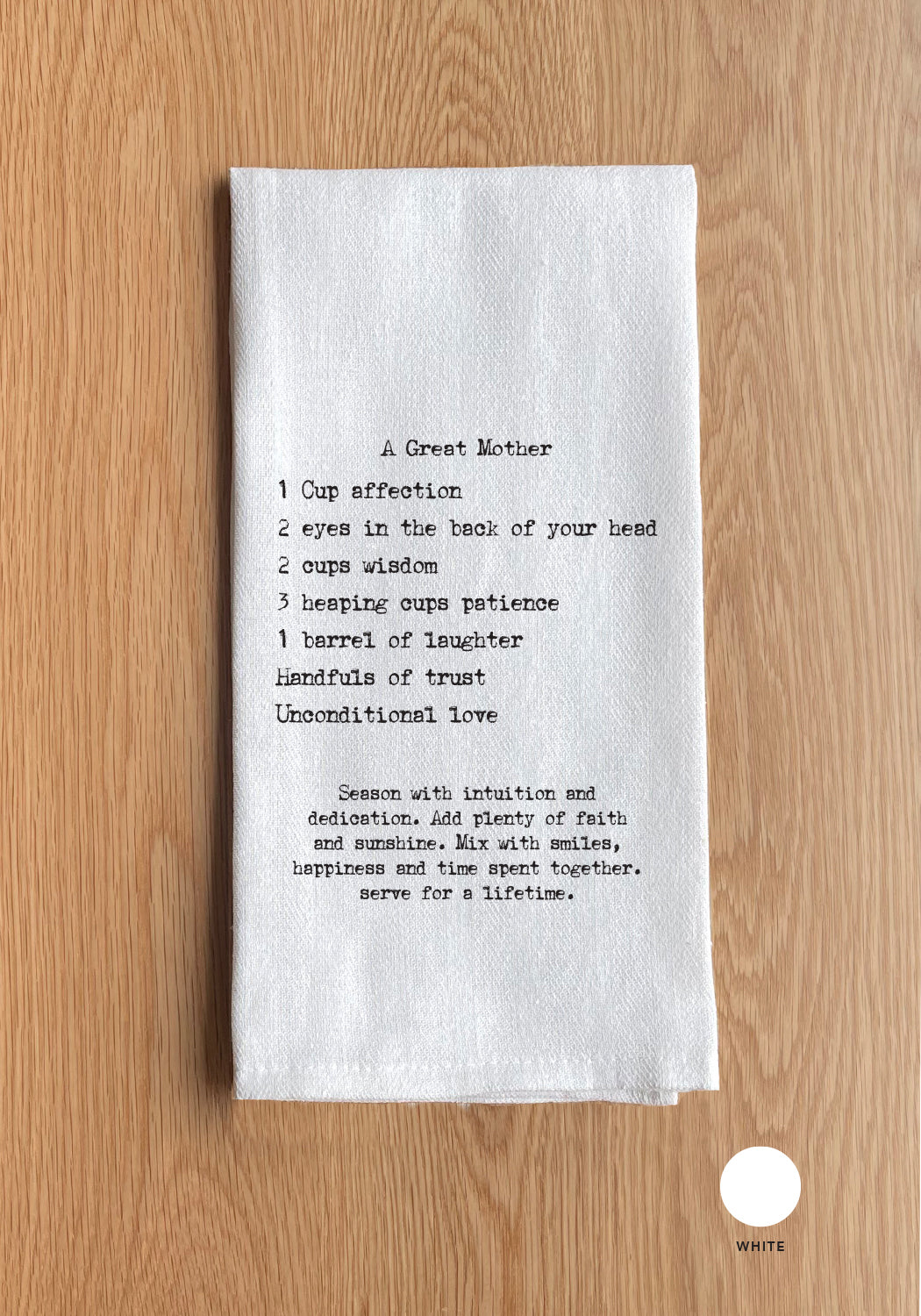 Recipe "A Great Mother" . . .