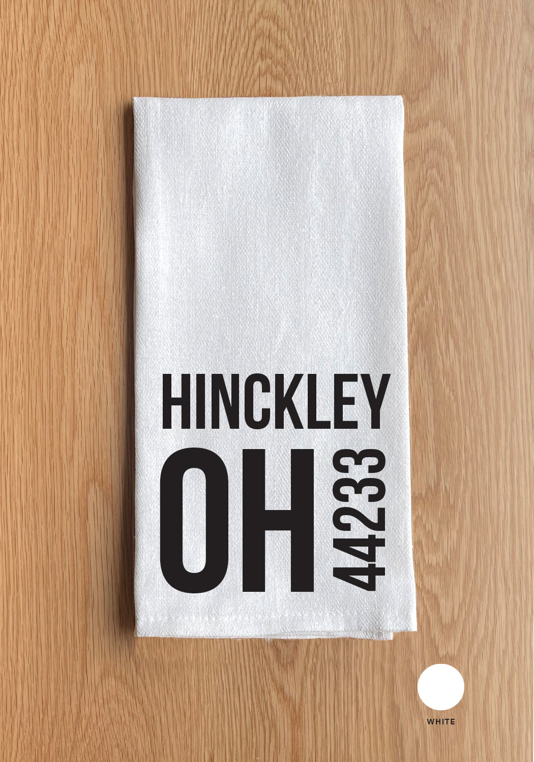 Personalized Location and Zipcode Kitchen Towel