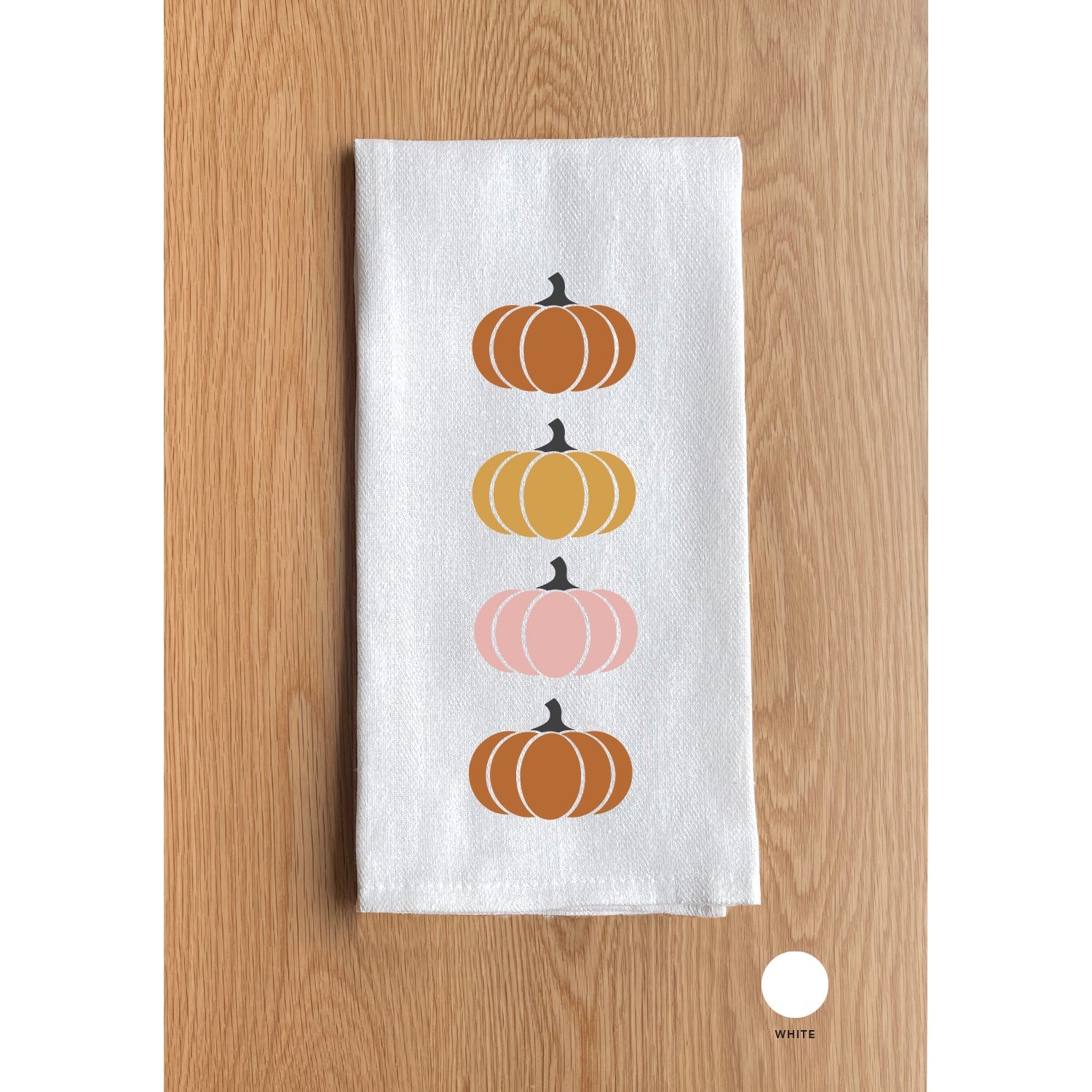 Colored Pumpkins Kitchen Towel