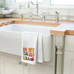 In My Teacher Era (Rainbow) White Kitchen Towel