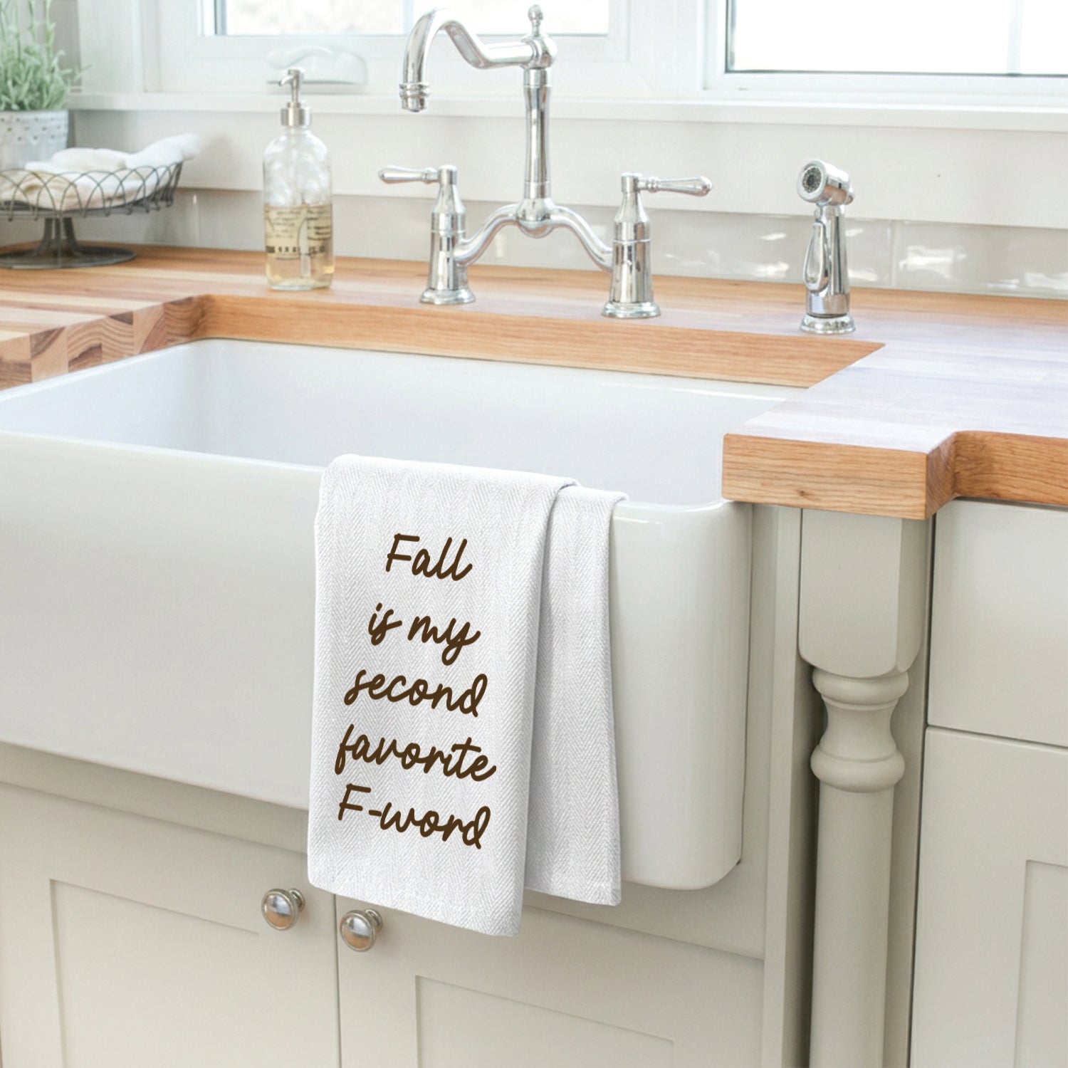 Fall is my favorite F-Word Kitchen Towel