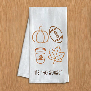 Tis the Season Fall Icons Kitchen Towel
