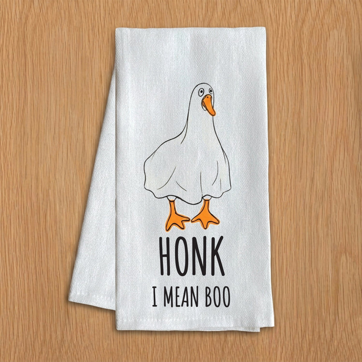 Honk I mean Boo Porch Goose Kitchen Towel