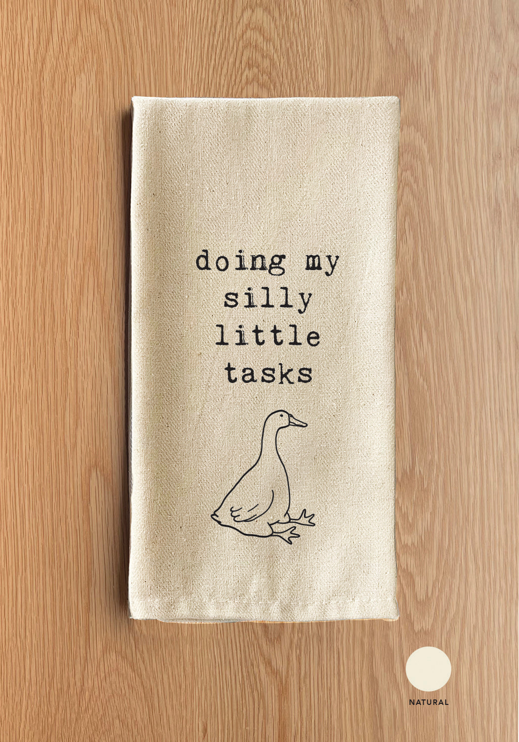 Doing my silly little takes Natural Kitchen Towel