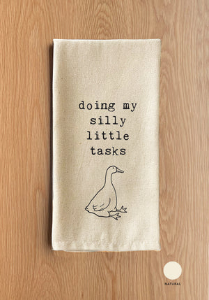 Doing my silly little takes Natural Kitchen Towel
