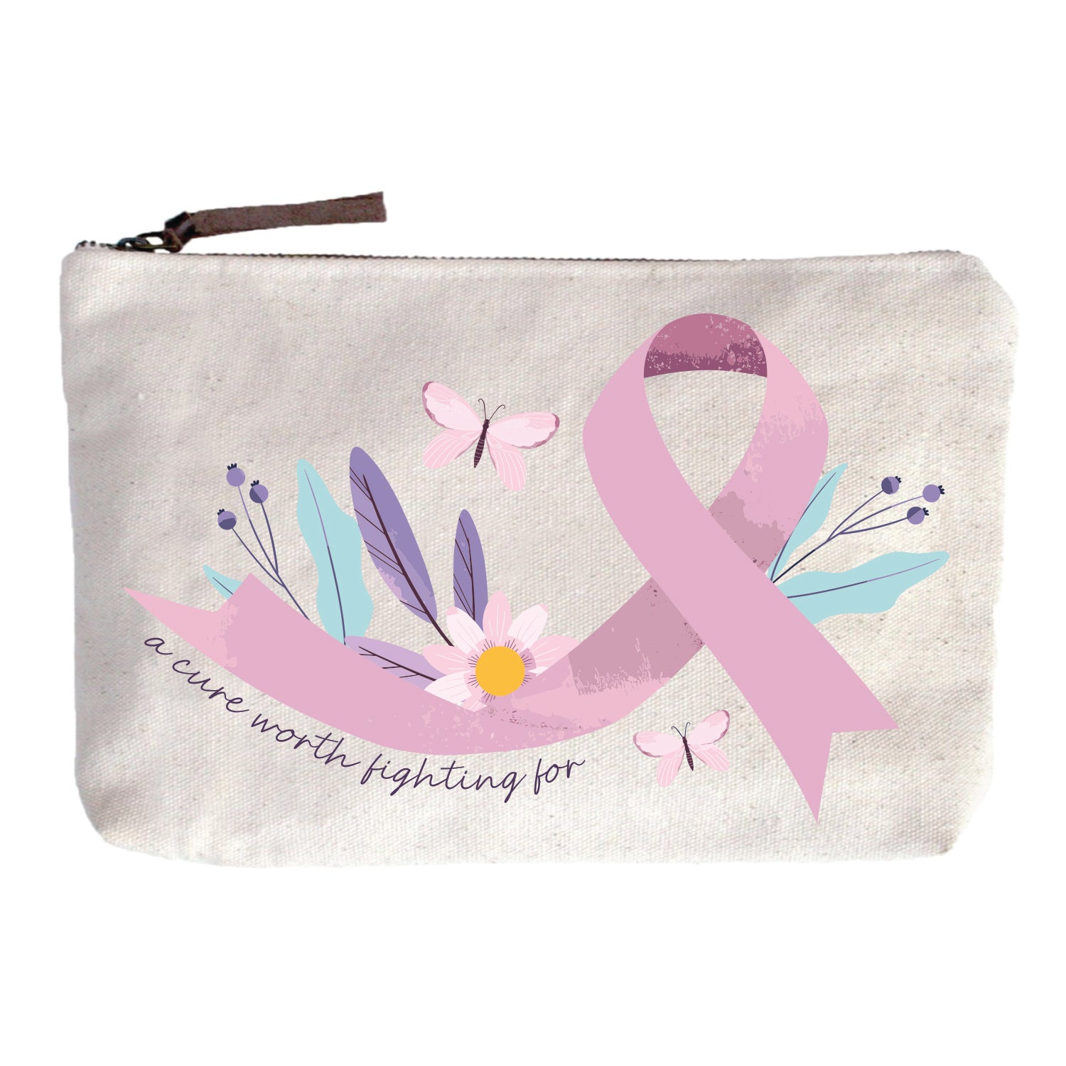 A cure worth fighting for Zip Pouch