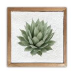 Agave plant / 6x6 Pulp Paper Wall Decor