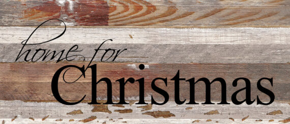 Home for Christmas / 14"x6" Reclaimed Wood Sign