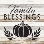 Family Blessings / 14x14 Reclaimed Wood Sign
